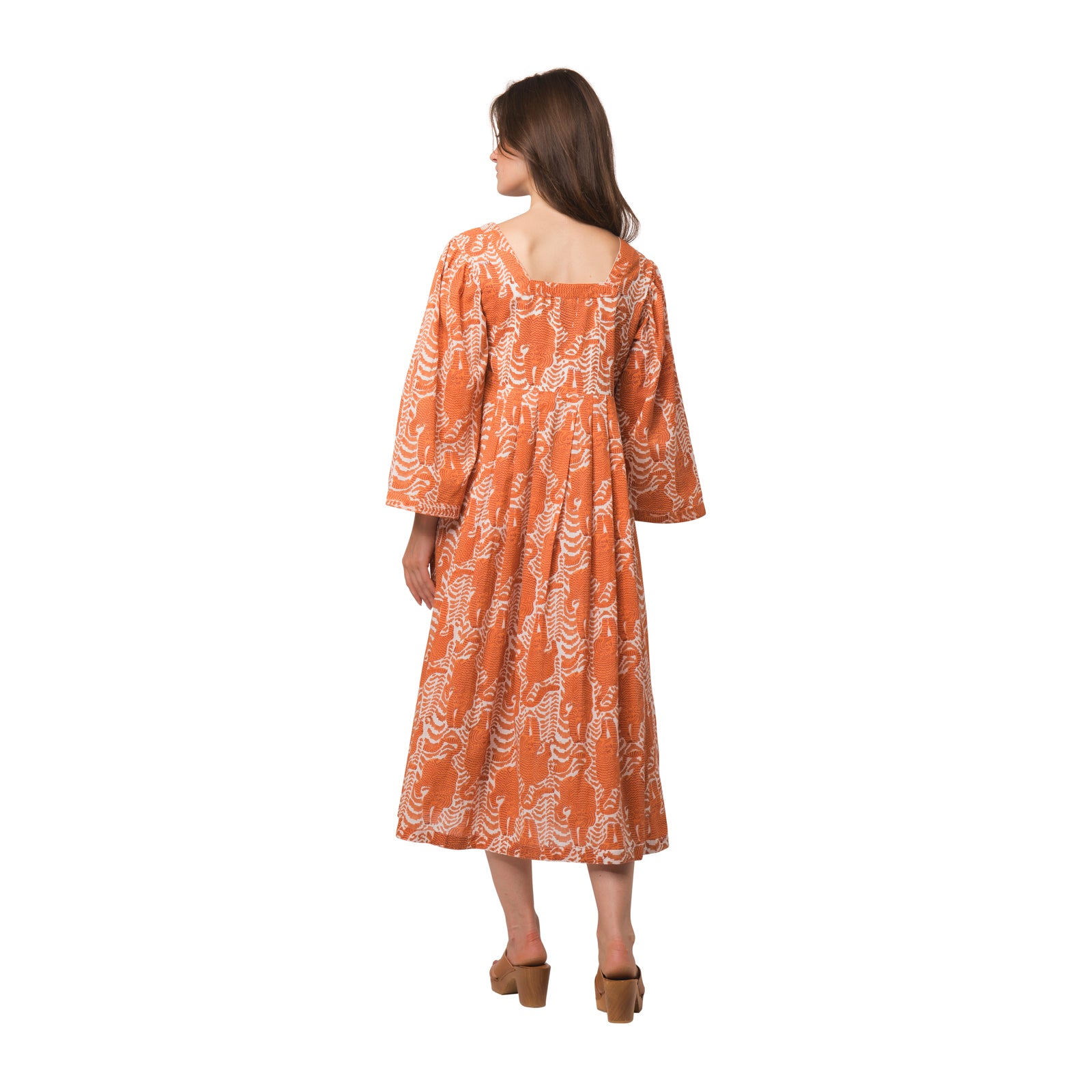 Laura Dress Tiger 100% Organic Cotton - Orange ORANGE