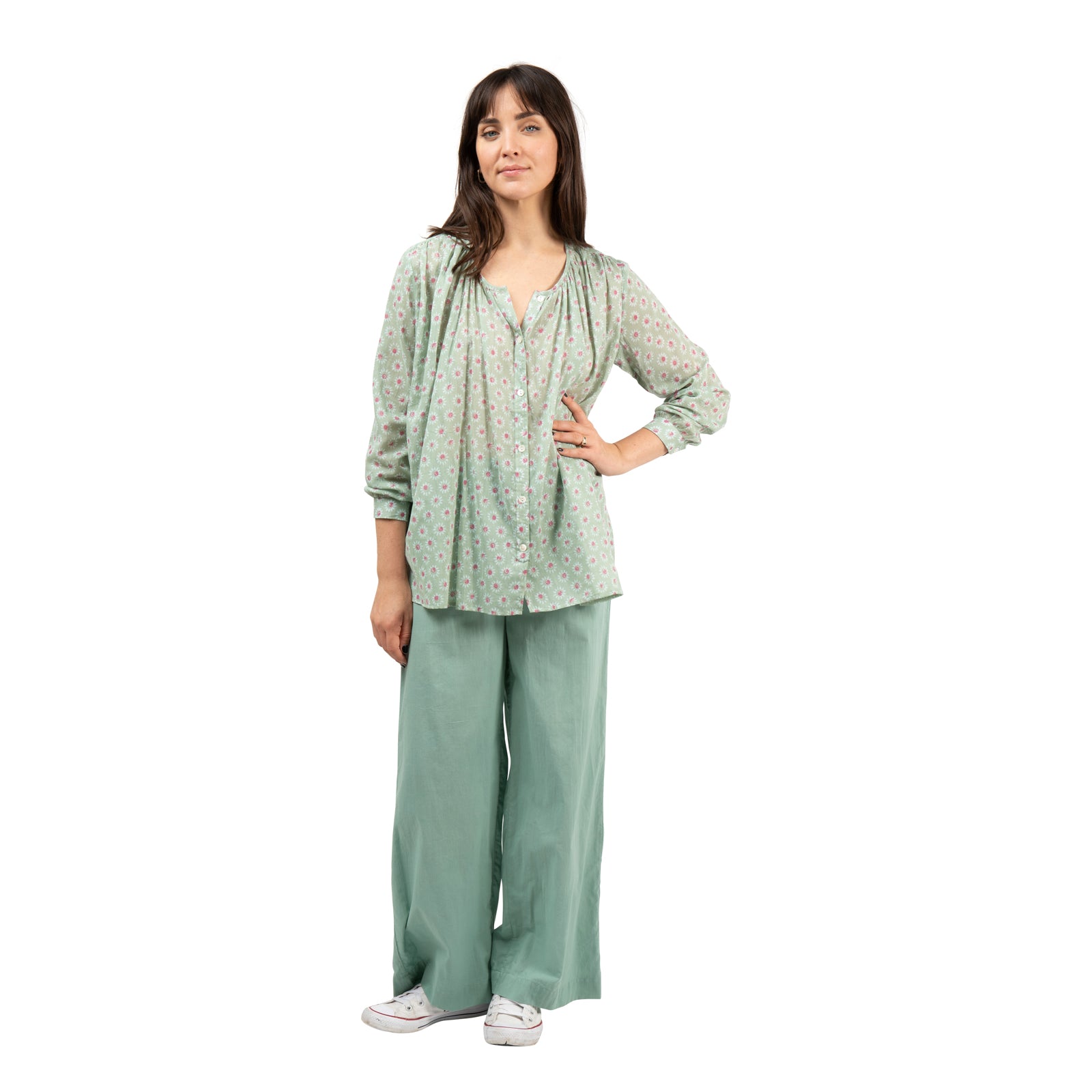 Chloe Shirt Sol 100% Cotton - Green Cottage GREEN COTTAGE