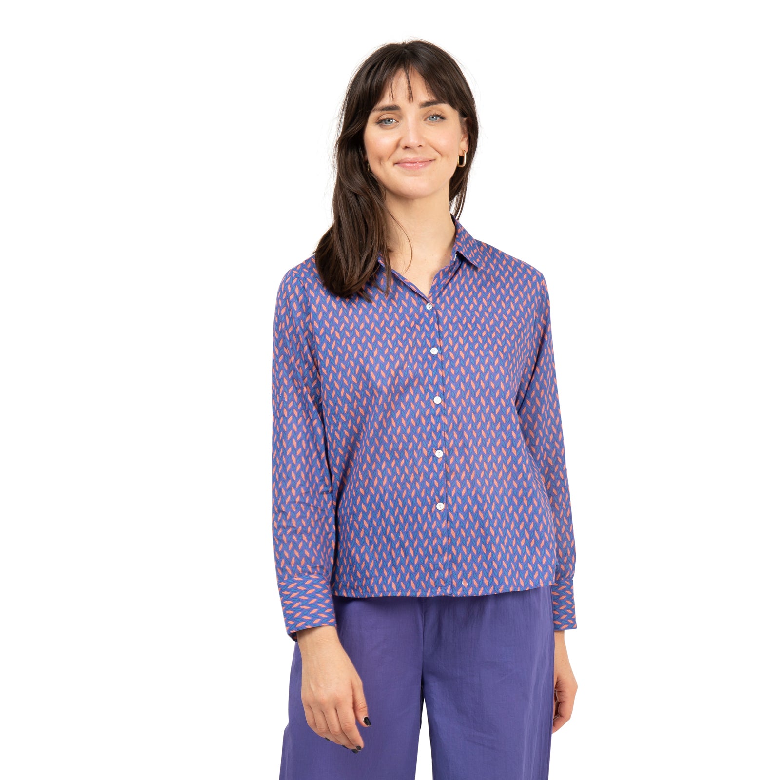 Alka Shirt Bundi 100% Cotton - Purple Hippy PURPLE HIPPY