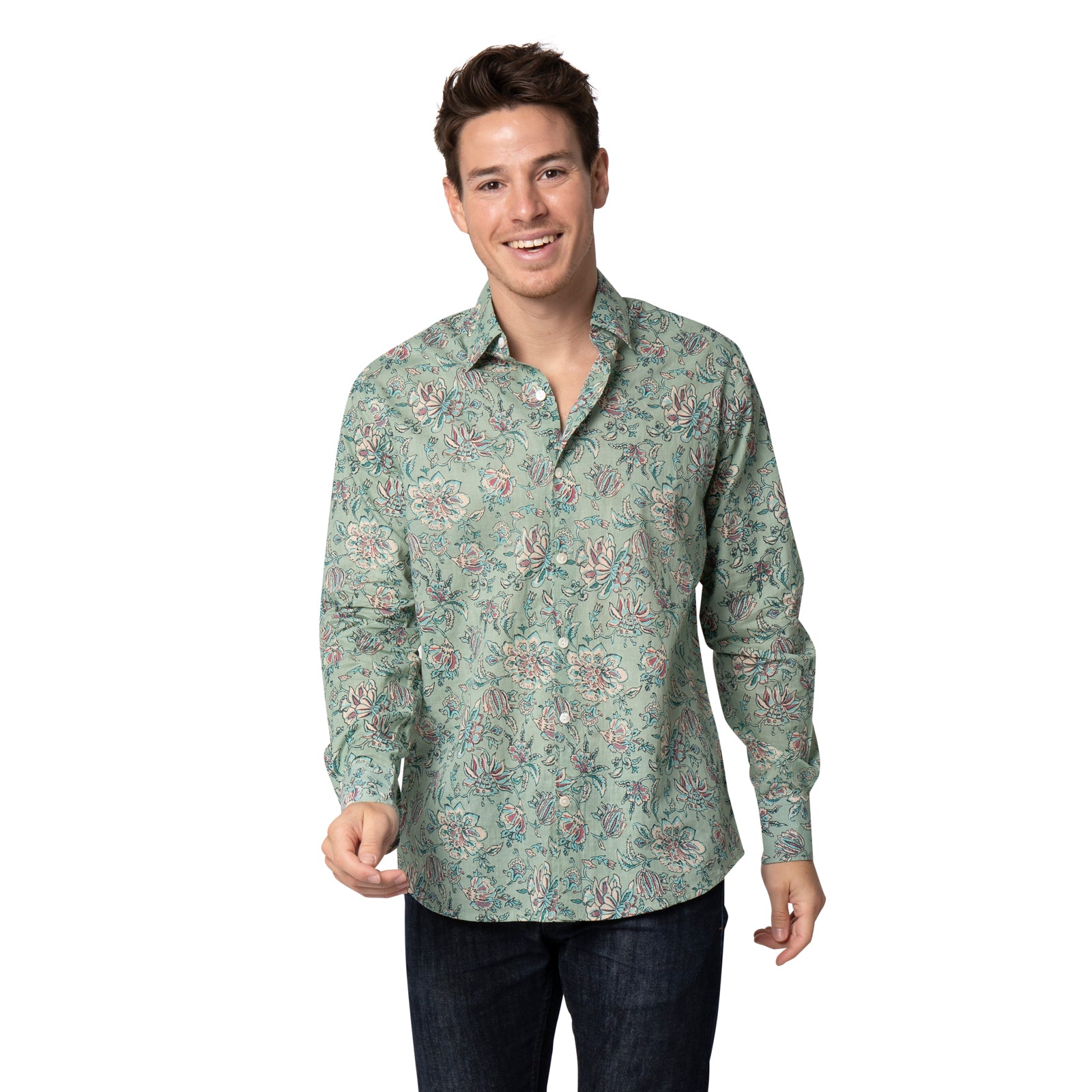 Man Shirt Grace 100% Cotton - Green Cottage GREEN COTTAGE