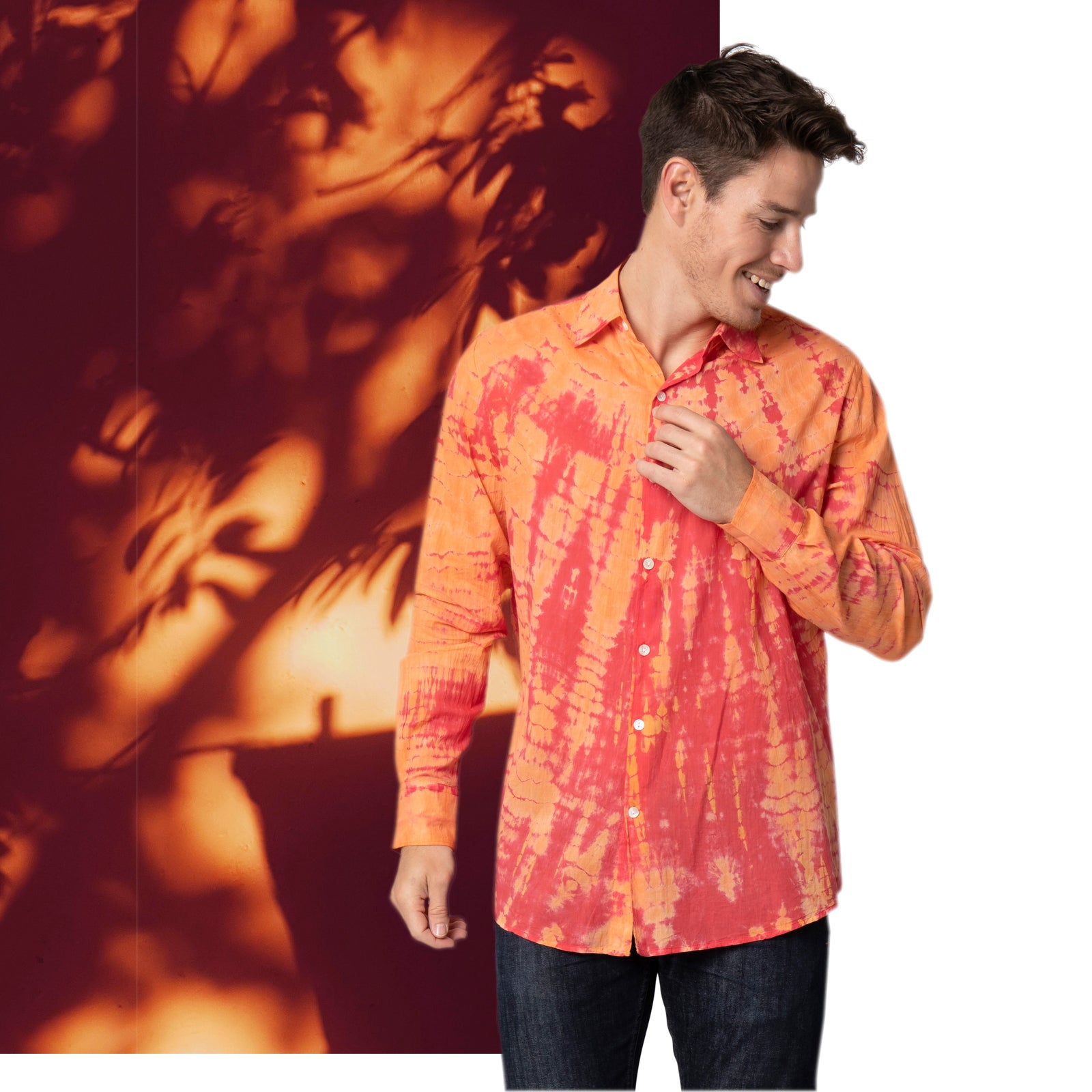 Man Shirt T&d 100% Cotton - Orange Austral ORANGE AUSTRAL