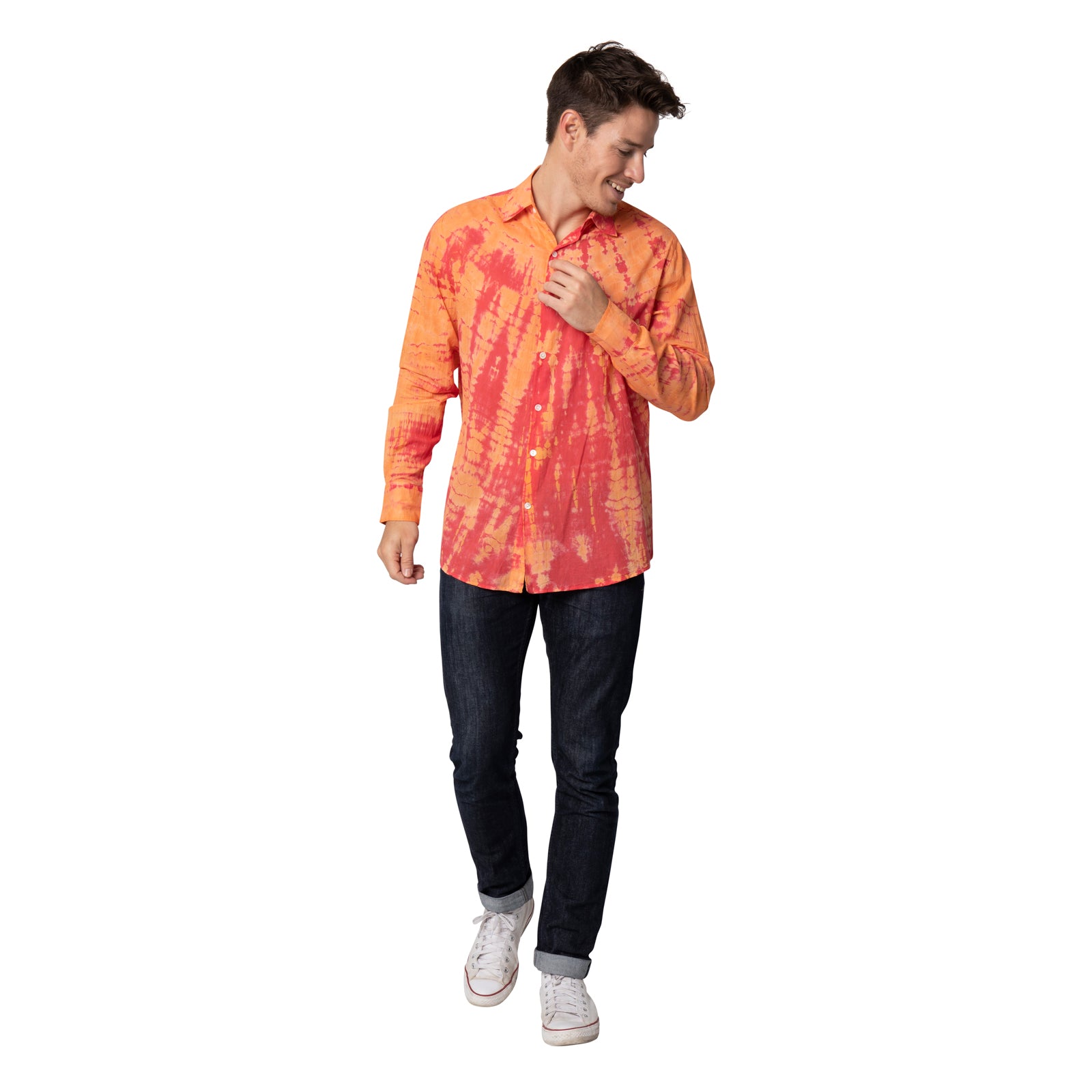 Man Shirt T&d 100% Cotton - Orange Austral ORANGE AUSTRAL