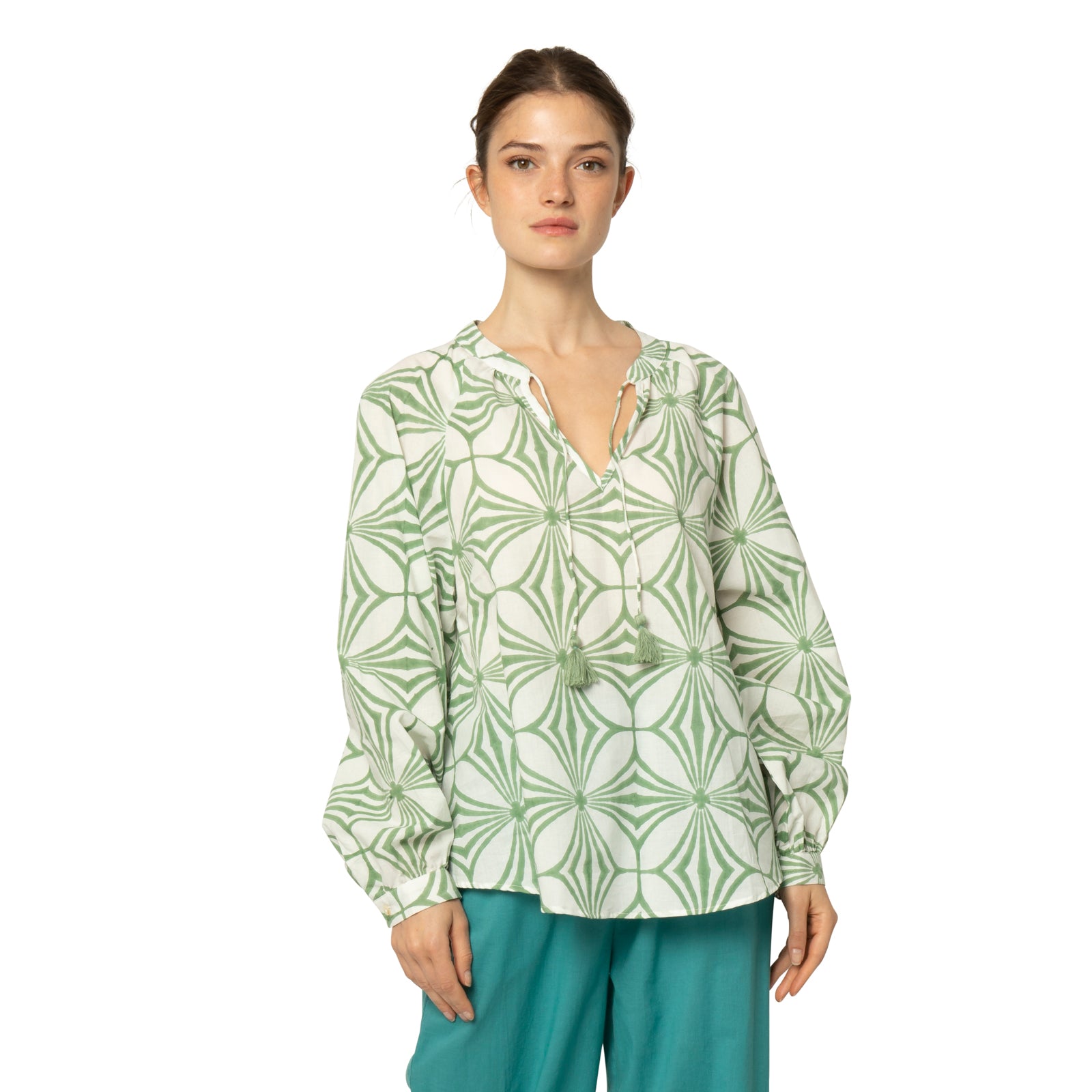 Marlene Top Maha 100% Organic Cotton - Green GREEN