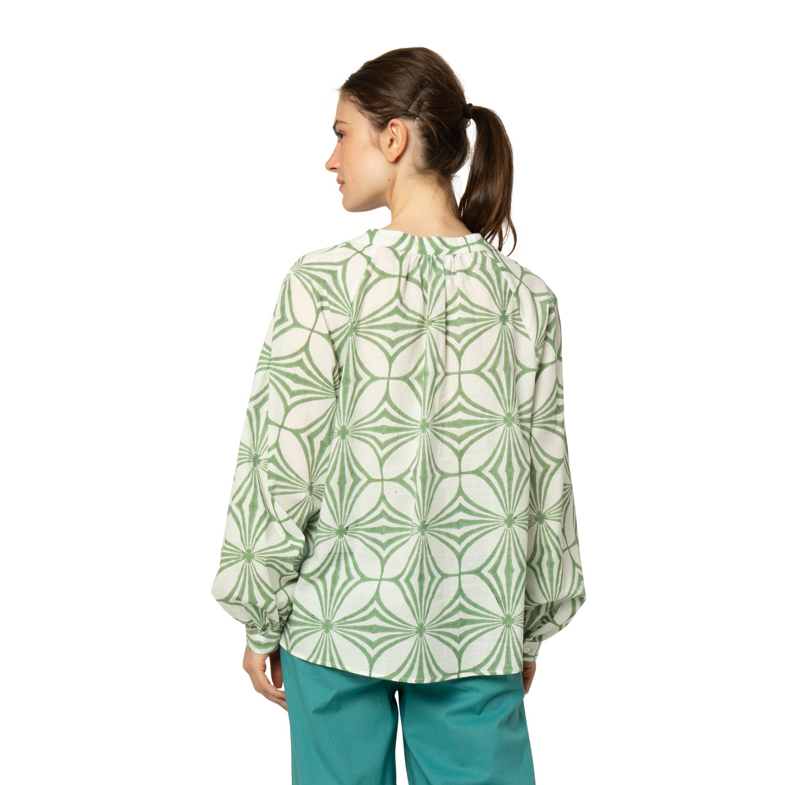 Marlene Top Maha 100% Organic Cotton - Green GREEN