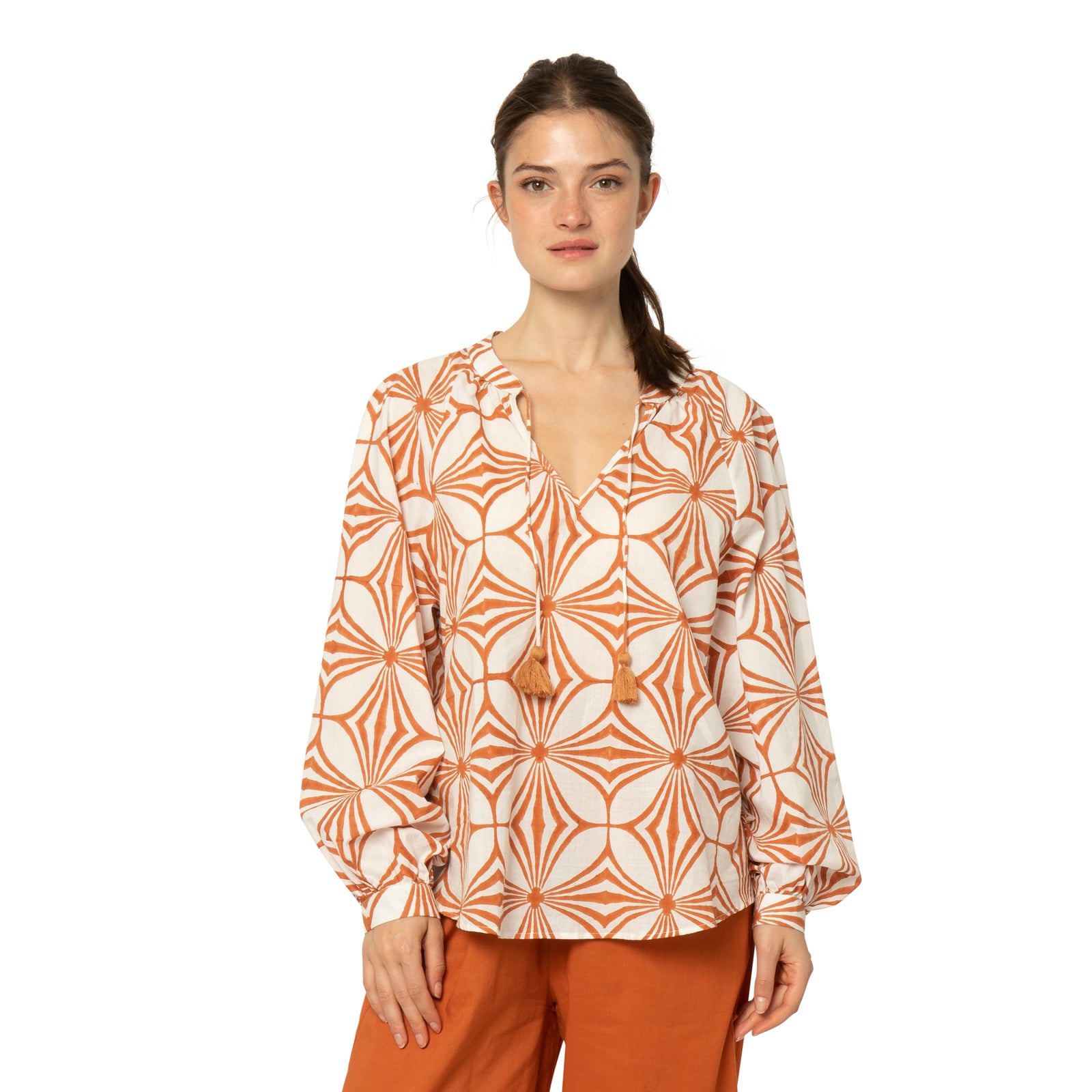 Marlene Top Maha 100% Organic Cotton - Terra Cotta TERRA COTTA