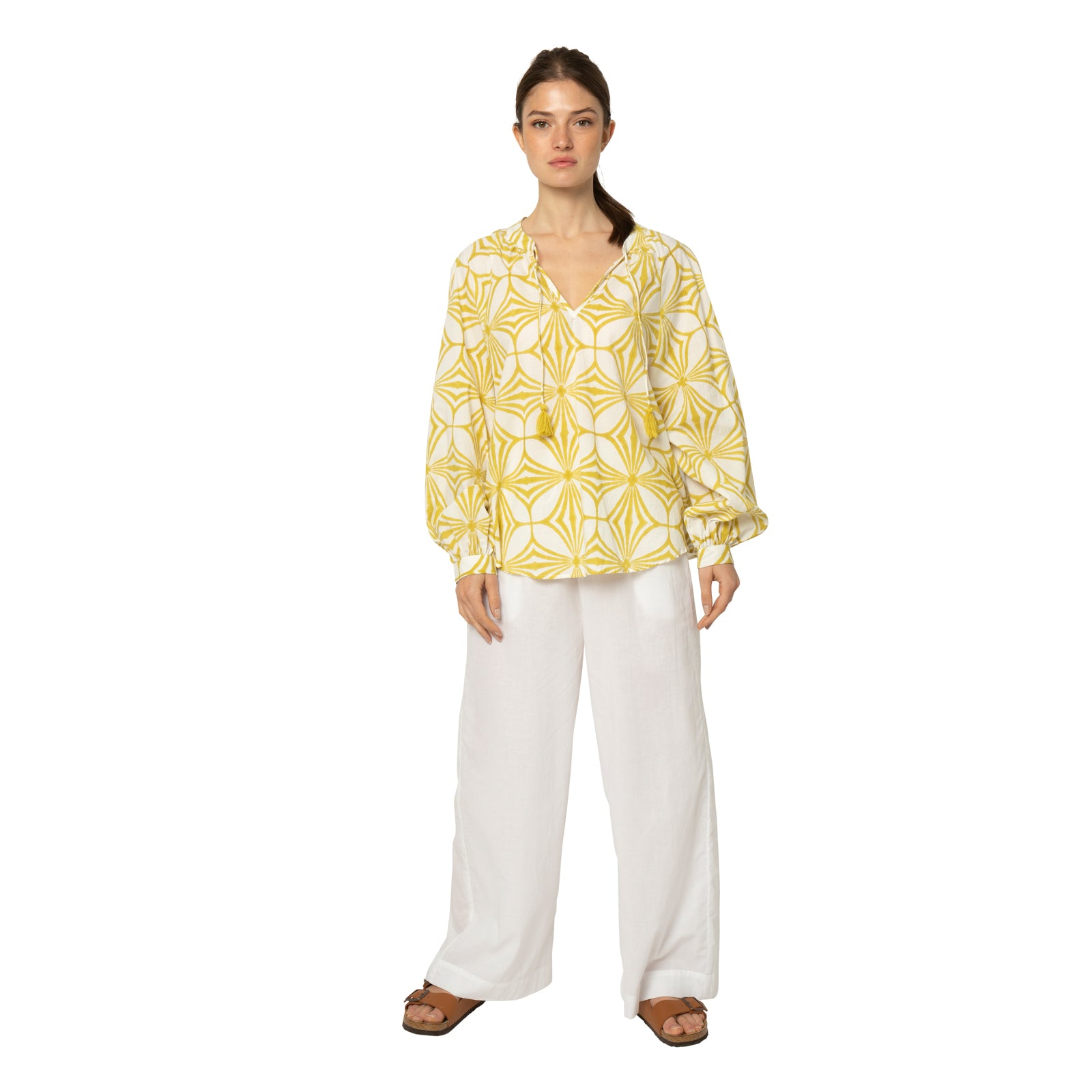 Marlene Top Maha 100% Organic Cotton - Yellow Flave YELLOW FLAVE