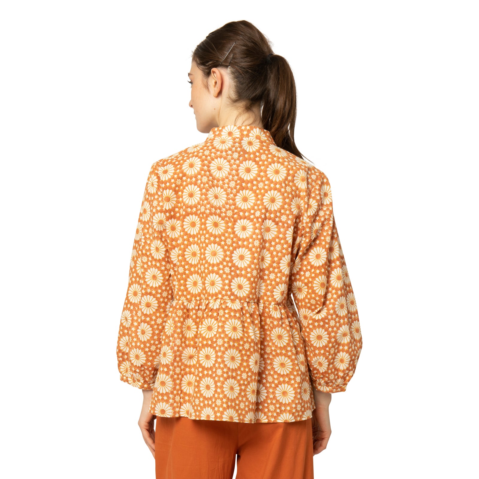 Magali Top Kolam 100% Organic Cotton - Terra Cotta TERRA COTTA