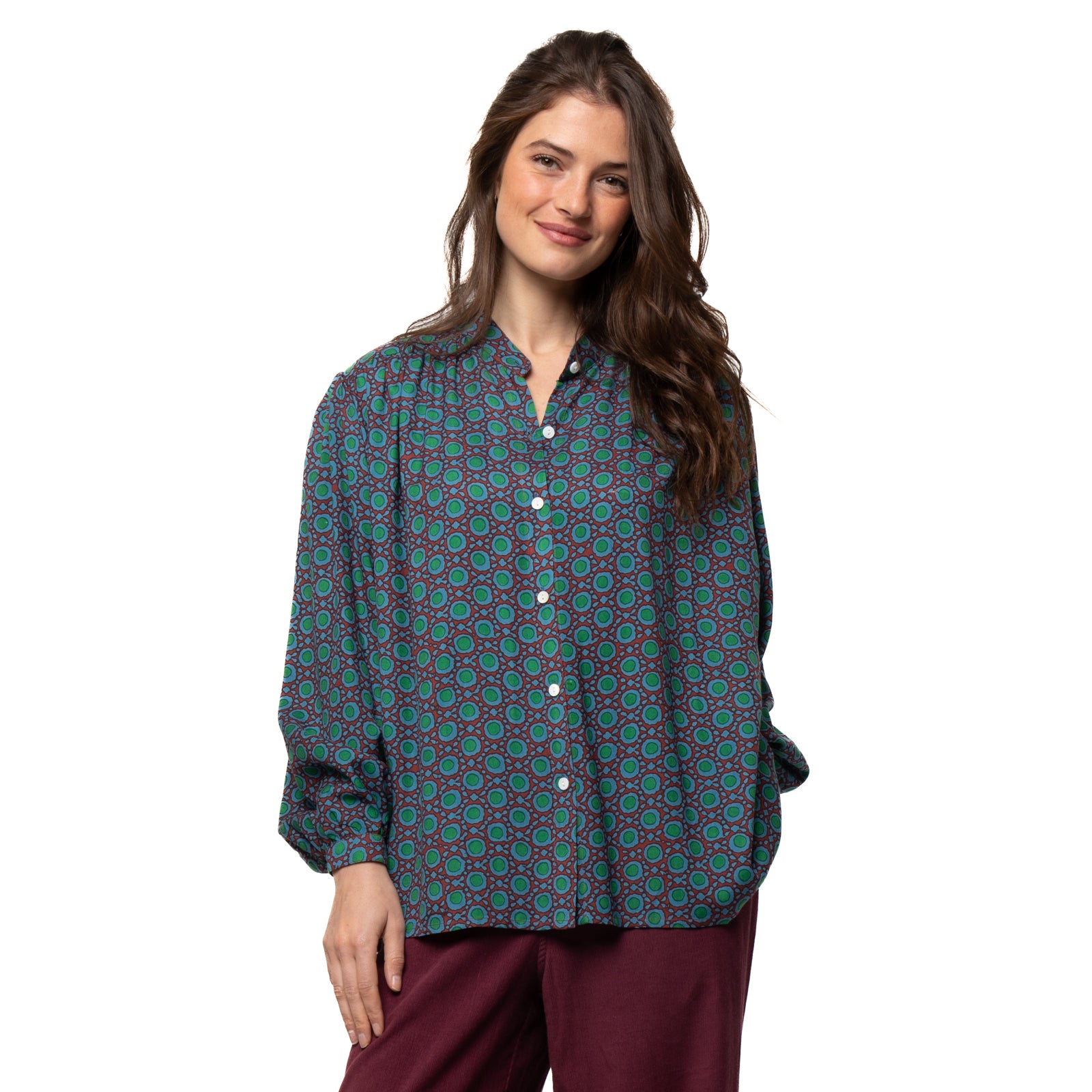 Nanou Top Dots  - Green GREEN