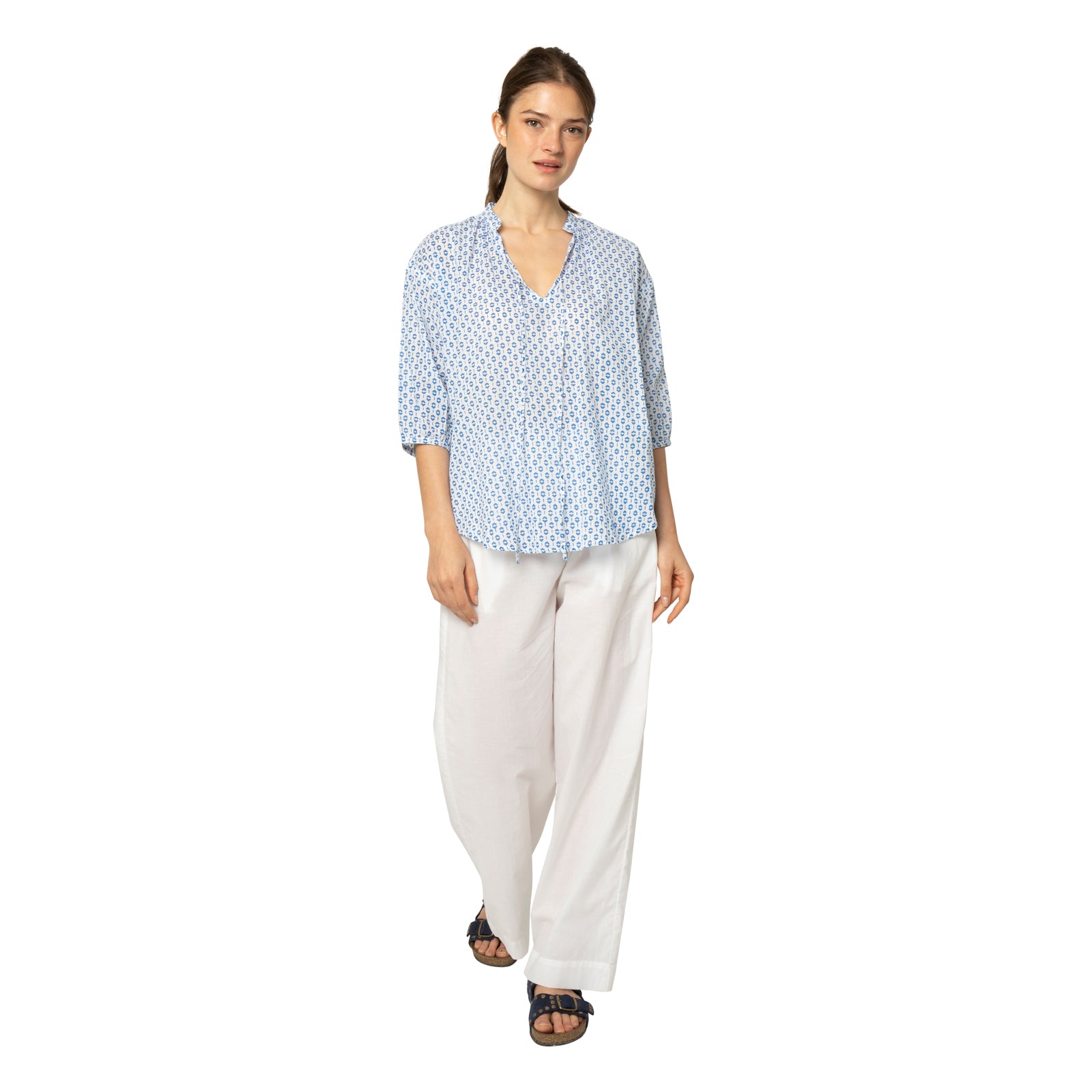 Maia Top Baori 100% Coton - Blue BLUE