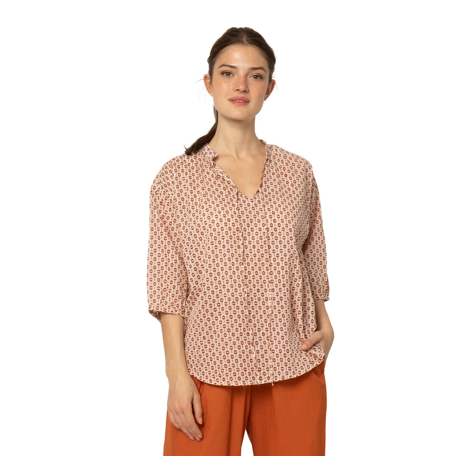 Maia Top Baori 100% Coton - Orange ORANGE