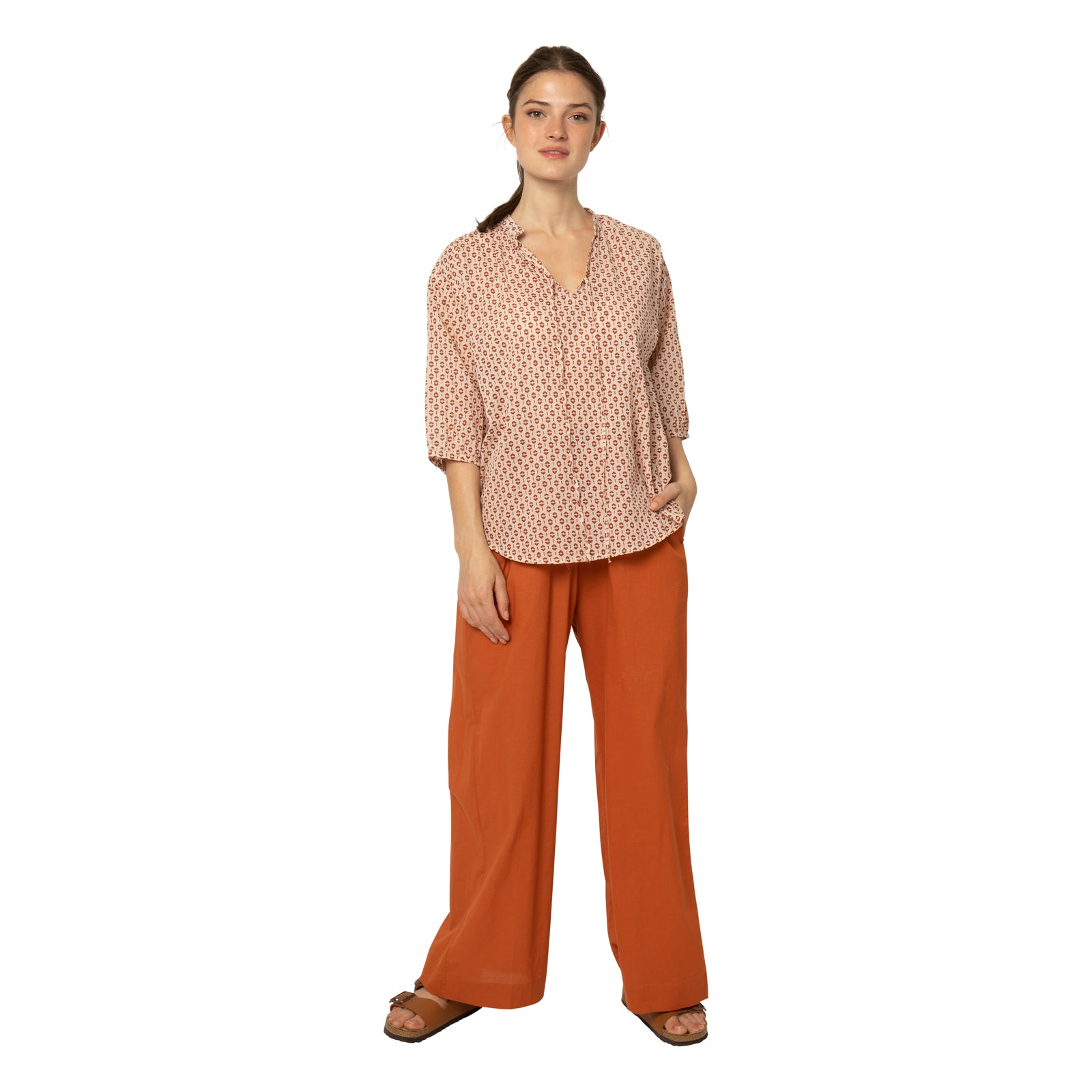 Maia Top Baori 100% Coton - Orange ORANGE