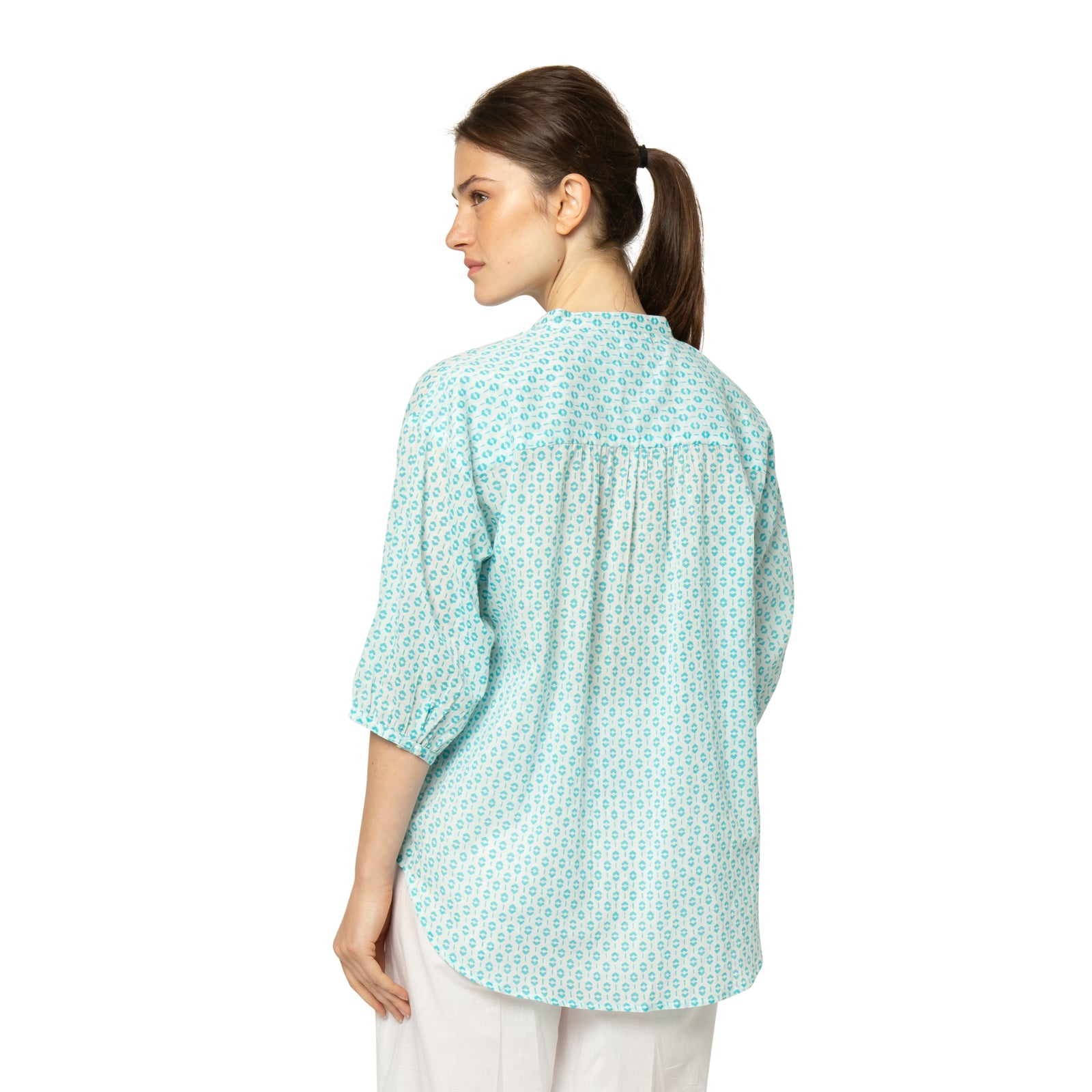 Maia Top Baori 100% Coton - Turquoise TURQUOISE