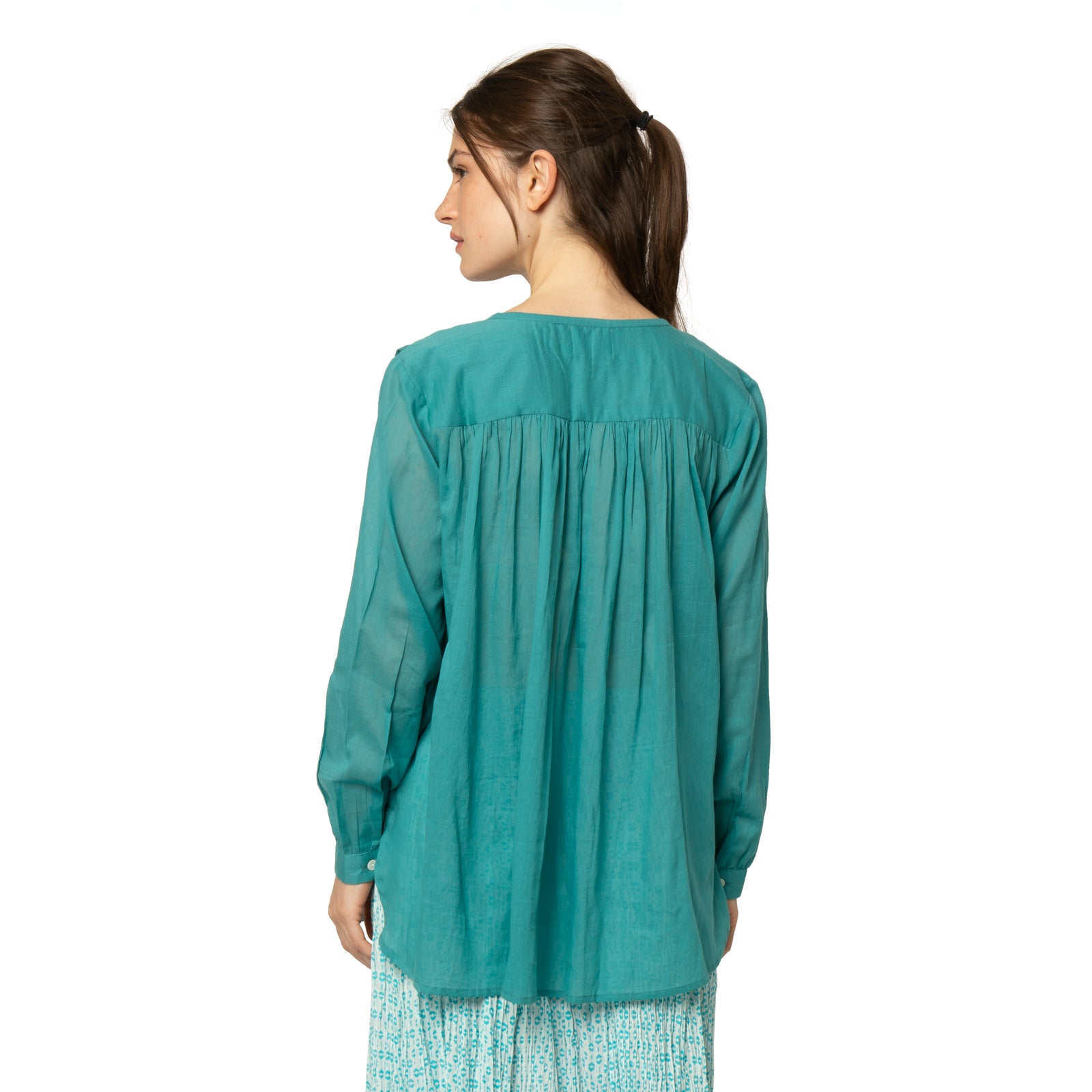 Chloe Shirt 100% Coton - Green GREEN