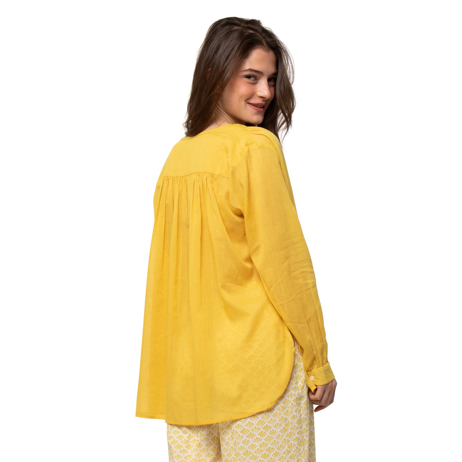 Chloe Shirt 100% Coton - Ochre OCHRE