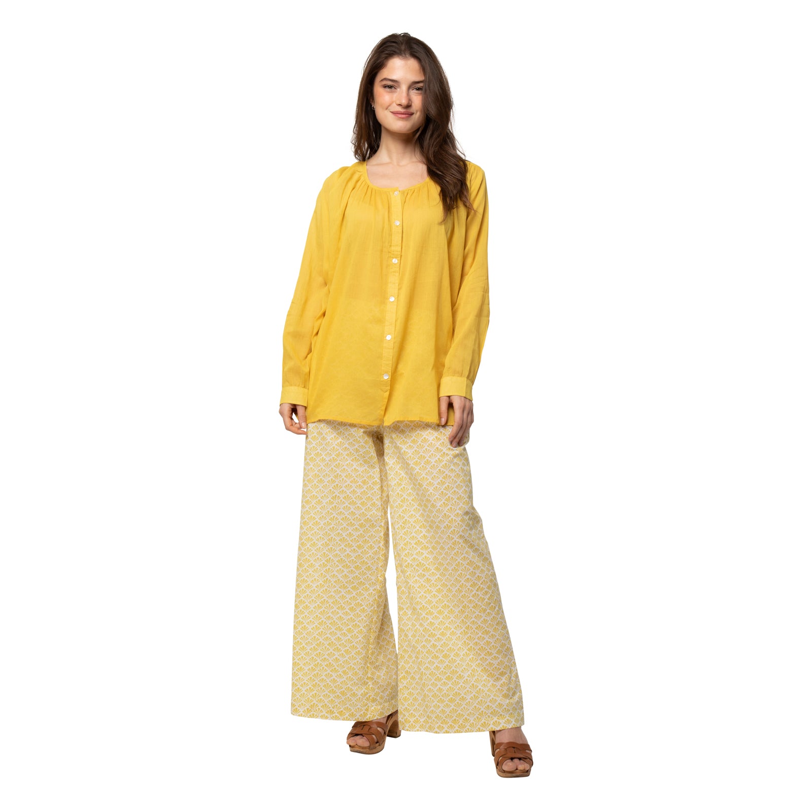 Chloe Shirt 100% Coton - Ochre OCHRE