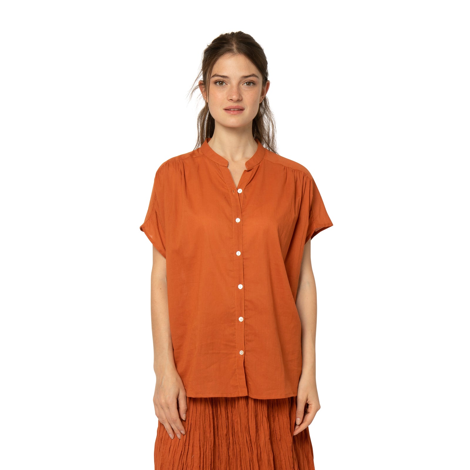 Azale Top 100% Coton - Terracotta TERRACOTTA