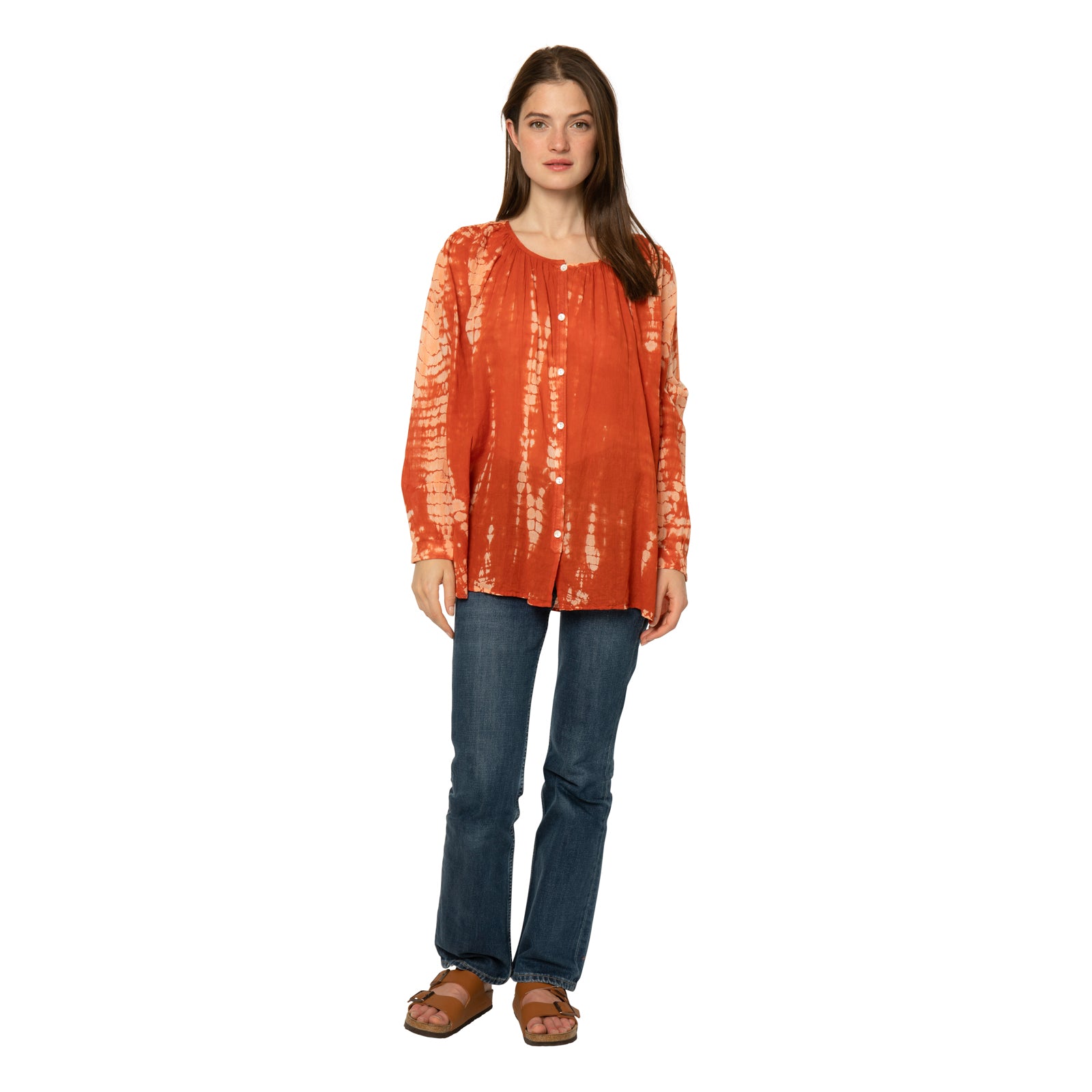 Chloe Shirt T&d 100% Cotton - Terracotta TERRACOTTA