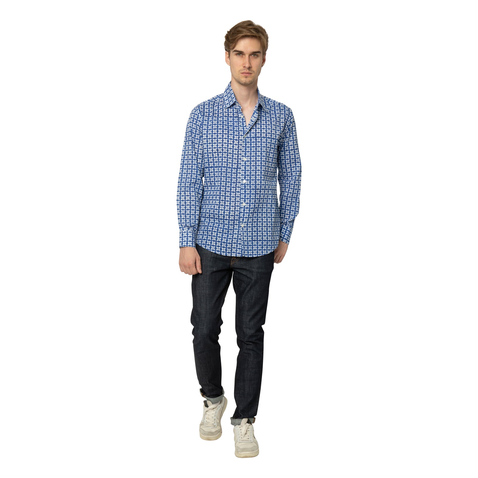 Man Shirt Pistil 100% Organic Cotton - Blue BLUE