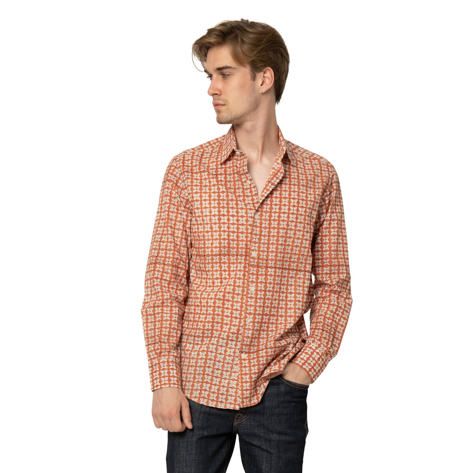 Man Shirt Pistil 100% Organic Cotton - Terra Cotta TERRA COTTA