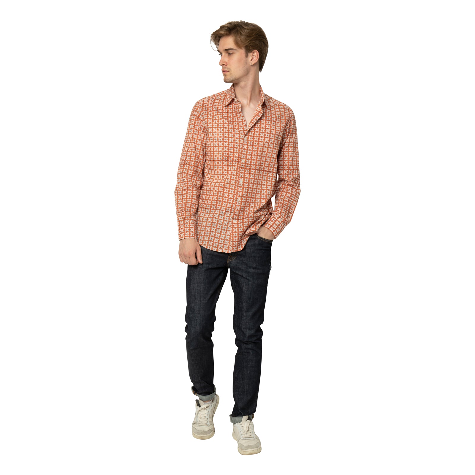 Man Shirt Pistil 100% Organic Cotton - Terra Cotta TERRA COTTA