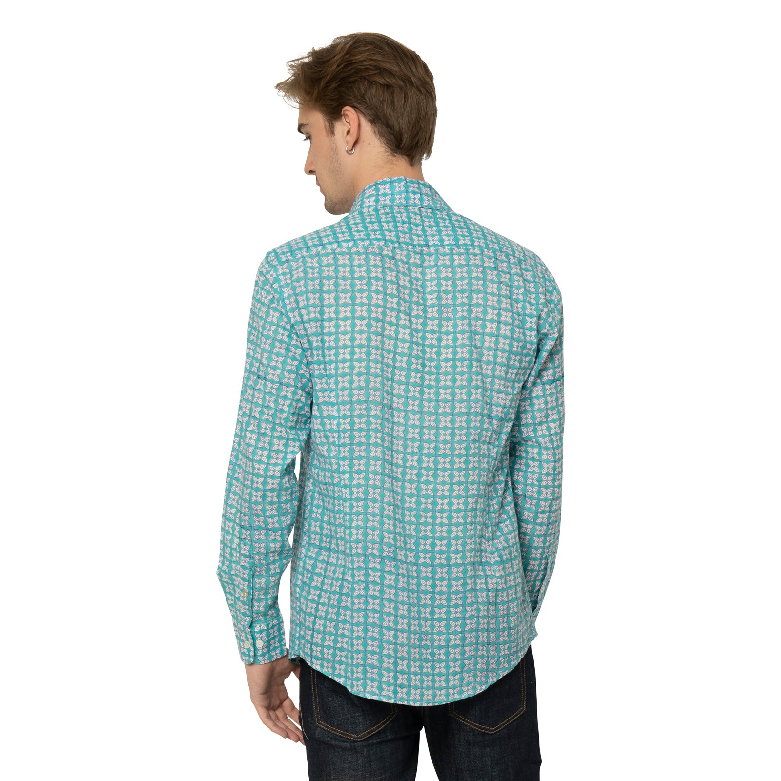 Man Shirt Pistil 100% Organic Cotton - Turquoise TURQUOISE