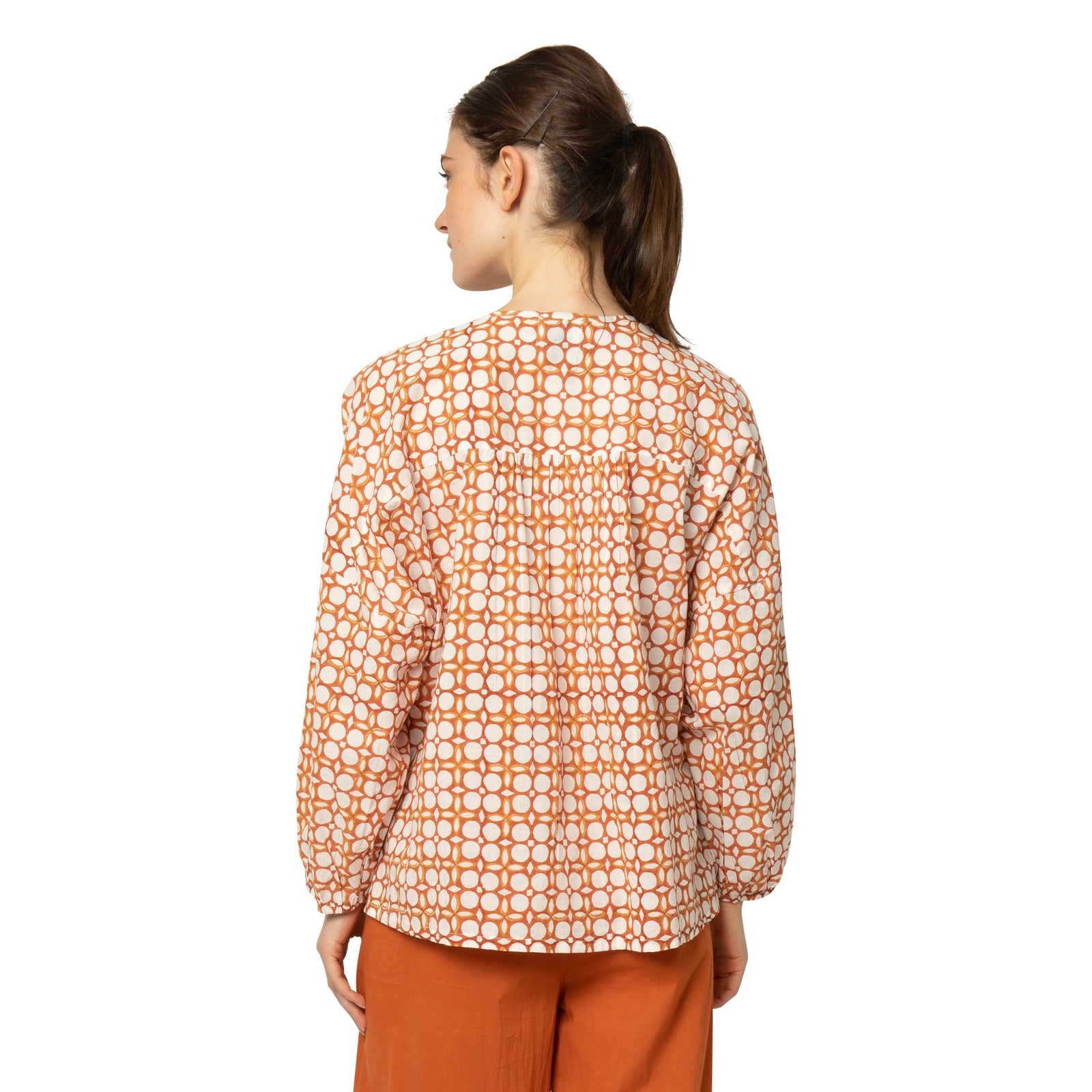 Carla Shirt Dotty 100% Organic Cotton - Terra Cotta TERRA COTTA