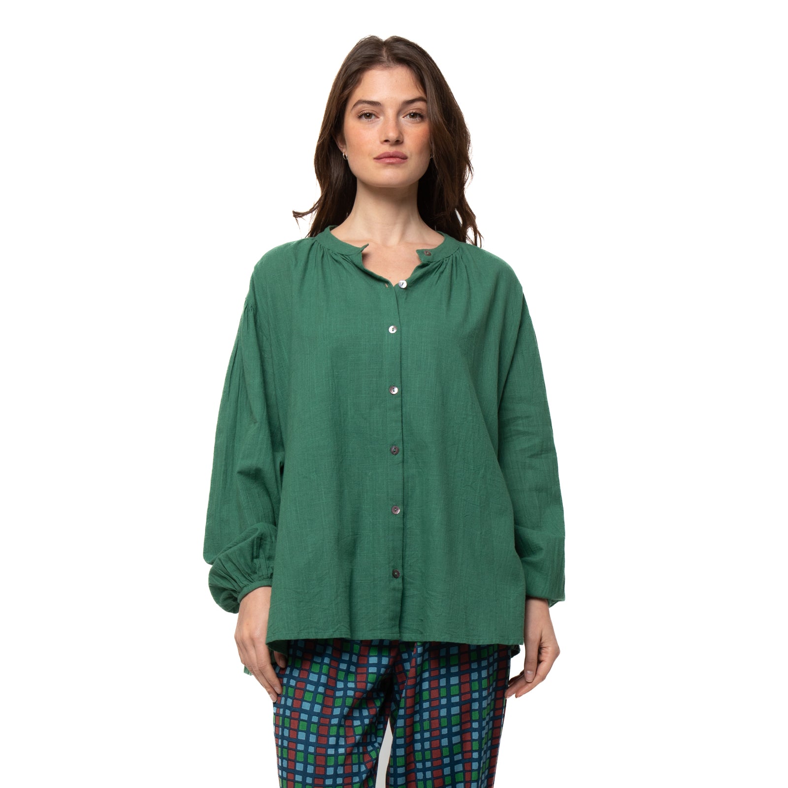 Stella Top Slub 100% Coton - Green GREEN