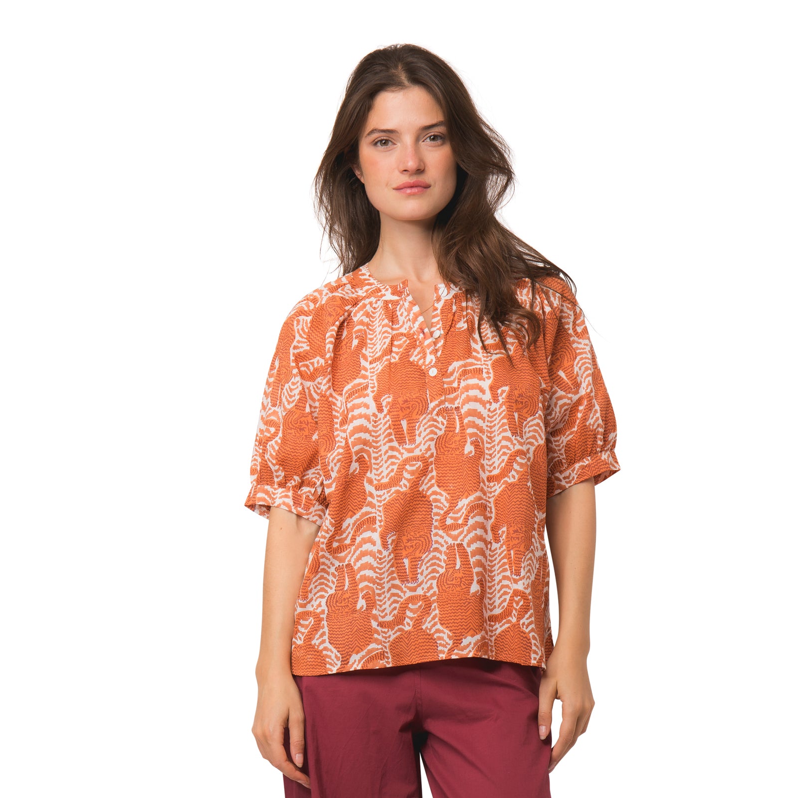 Melie Top Tiger 100% Organic Cotton - Orange ORANGE