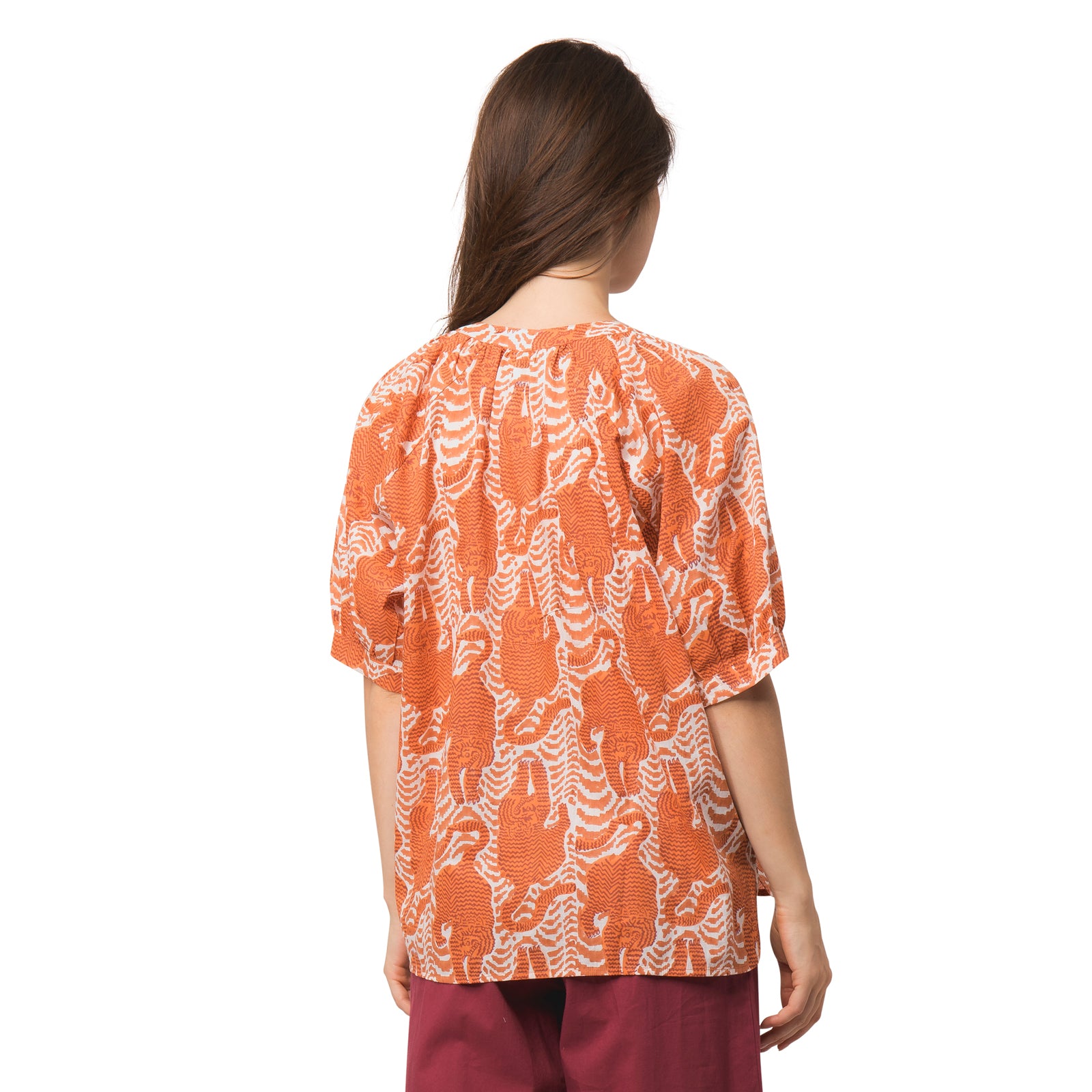 Melie Top Tiger 100% Organic Cotton - Orange ORANGE