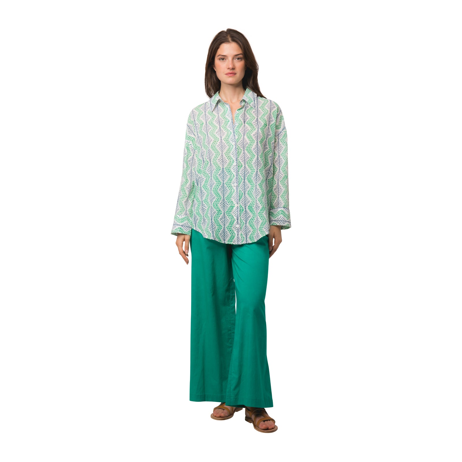 Melissa Shirt Zanzibar 100% Organic Cotton - Green GREEN