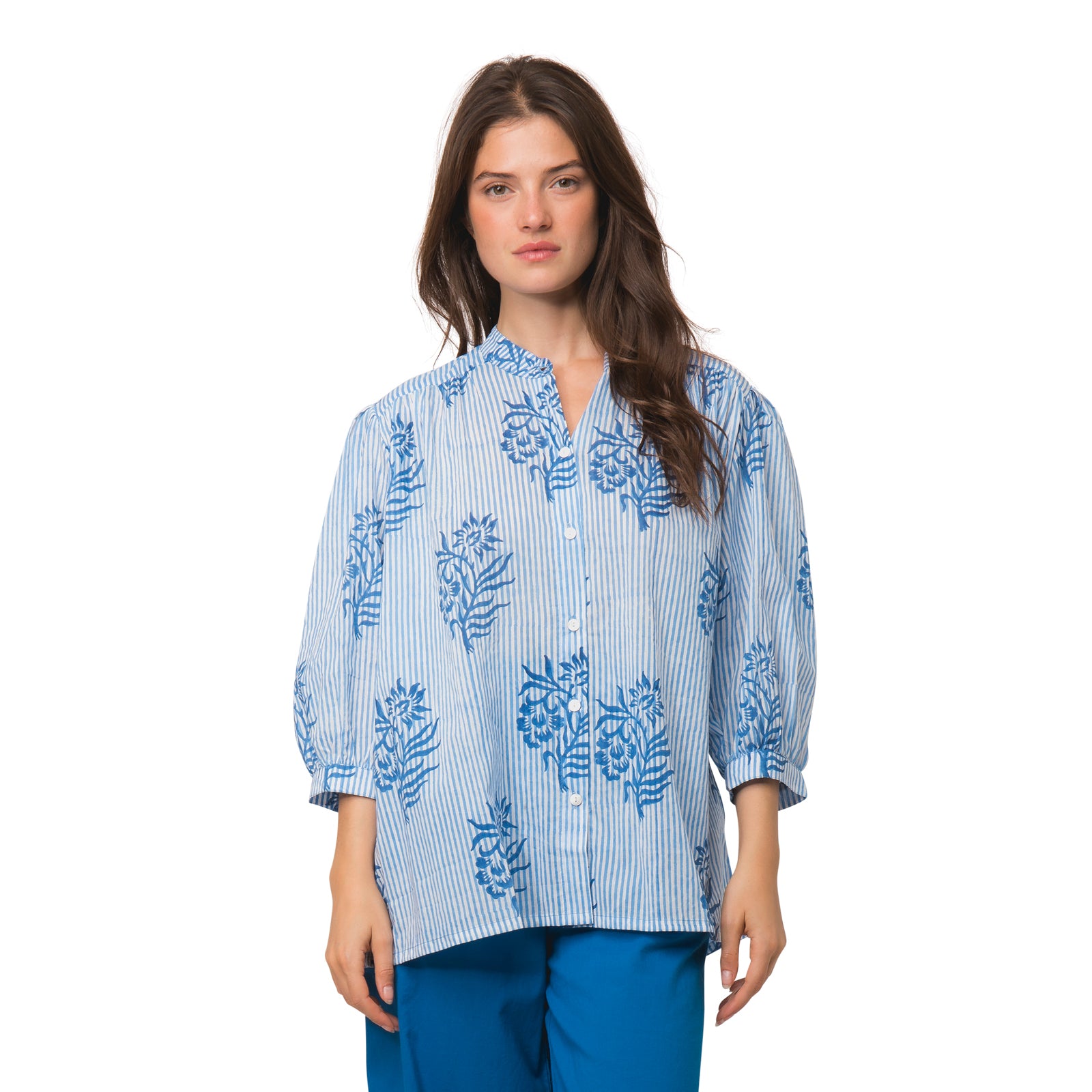 Maud Shirt Cruise 100% Organic Cotton - Blue BLUE