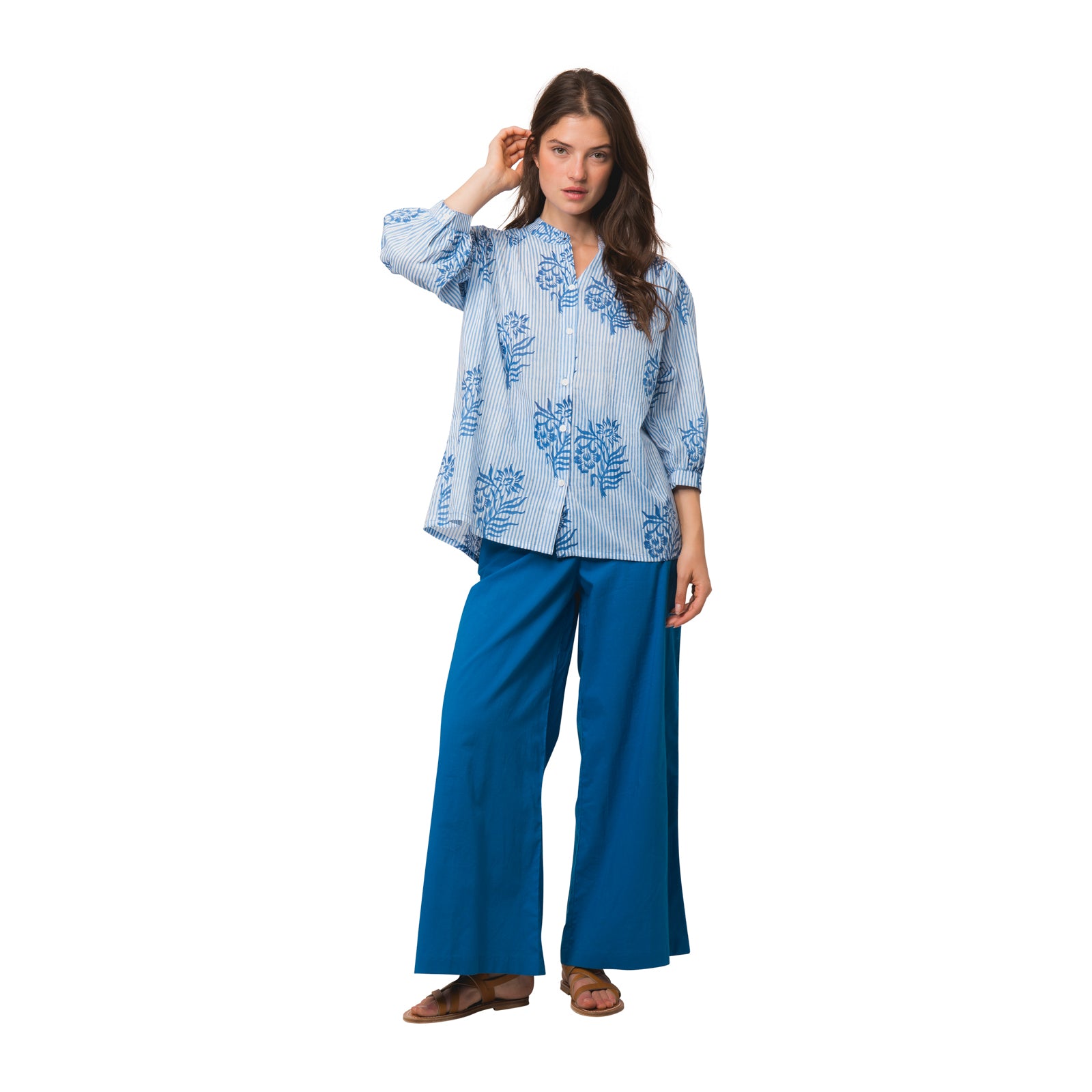 Maud Shirt Cruise 100% Organic Cotton - Blue BLUE