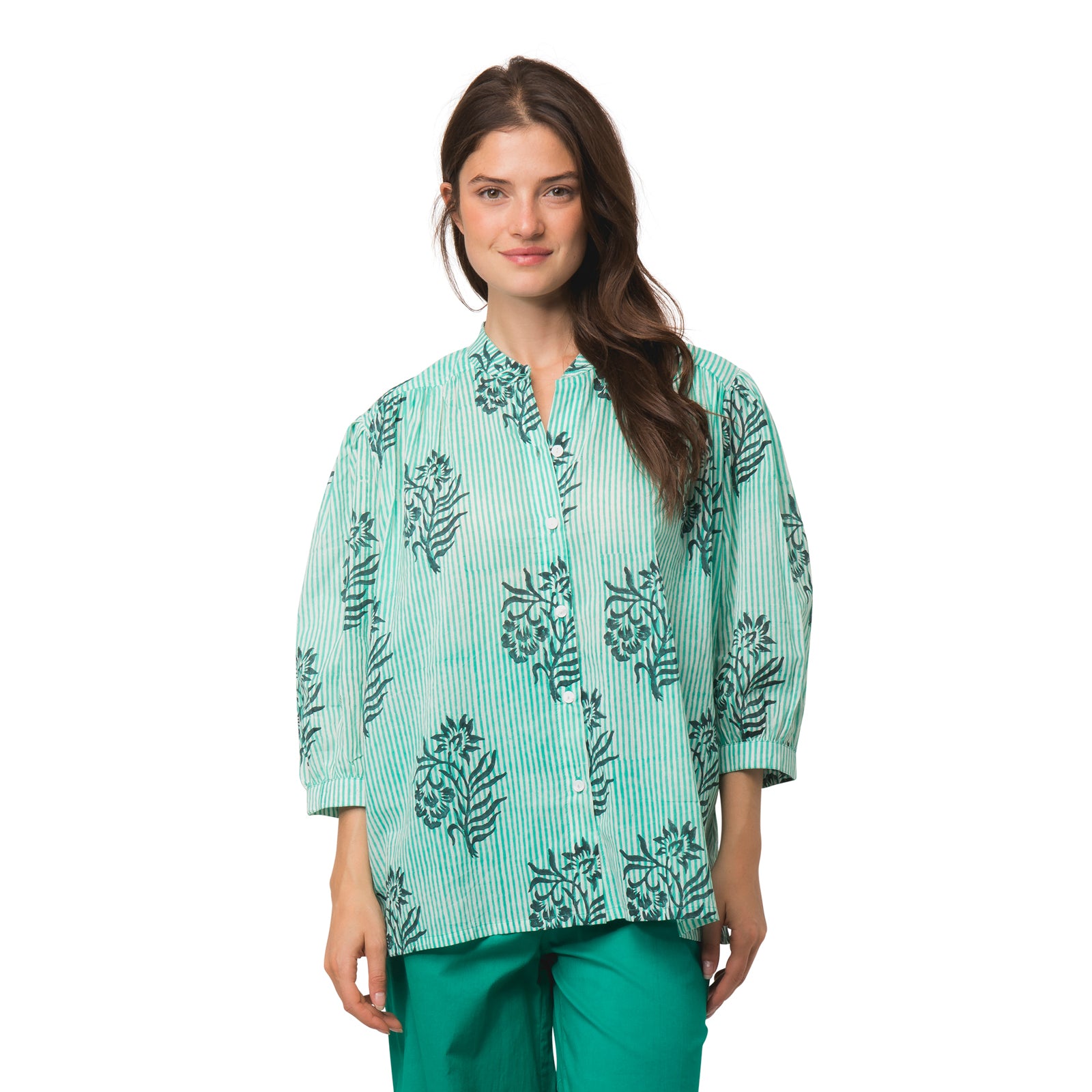 Maud Shirt Cruise 100% Organic Cotton - Green GREEN