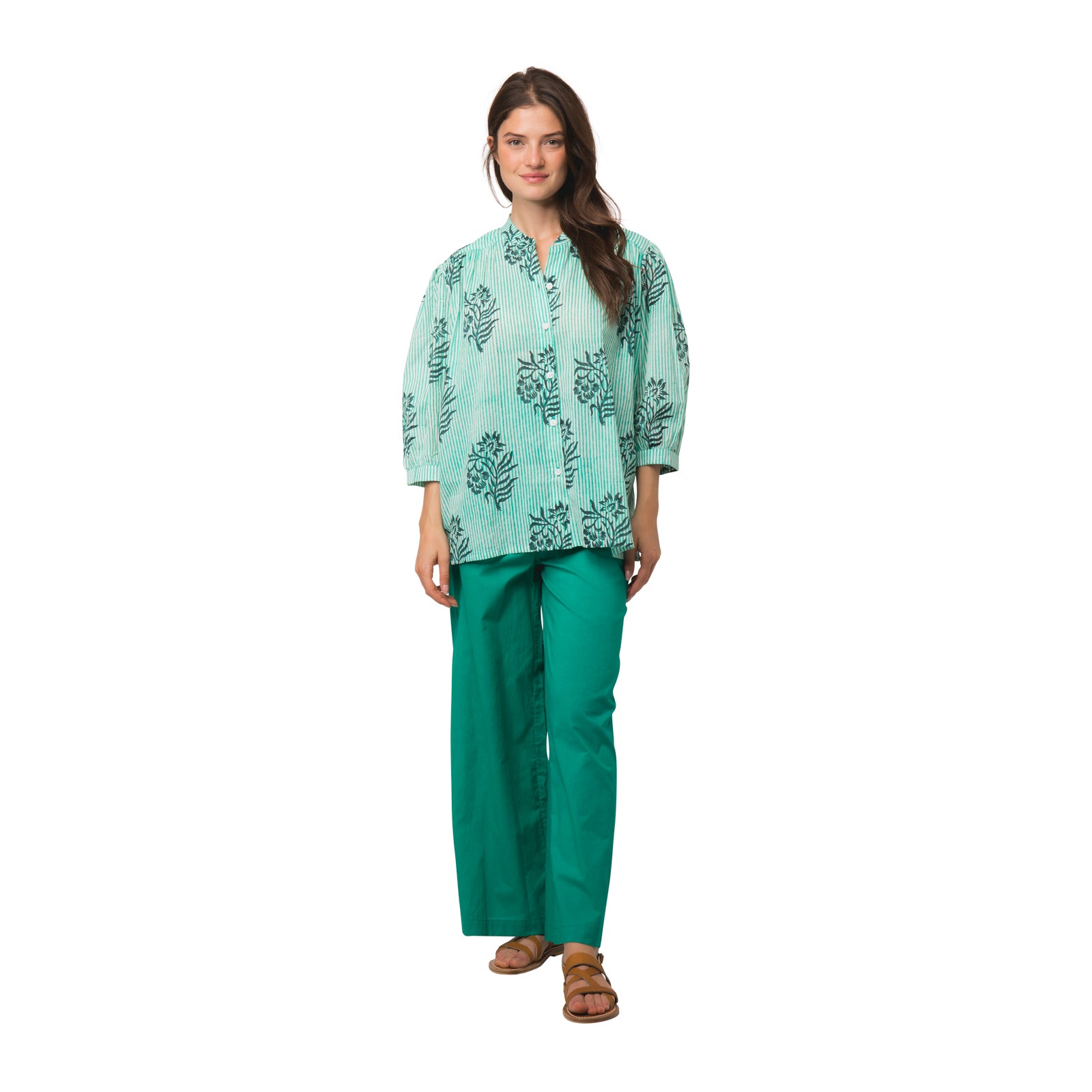 Maud Shirt Cruise 100% Organic Cotton - Green GREEN