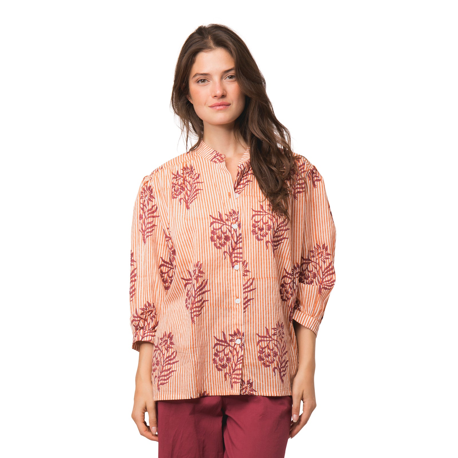 Maud Shirt Cruise 100% Organic Cotton - Orange ORANGE