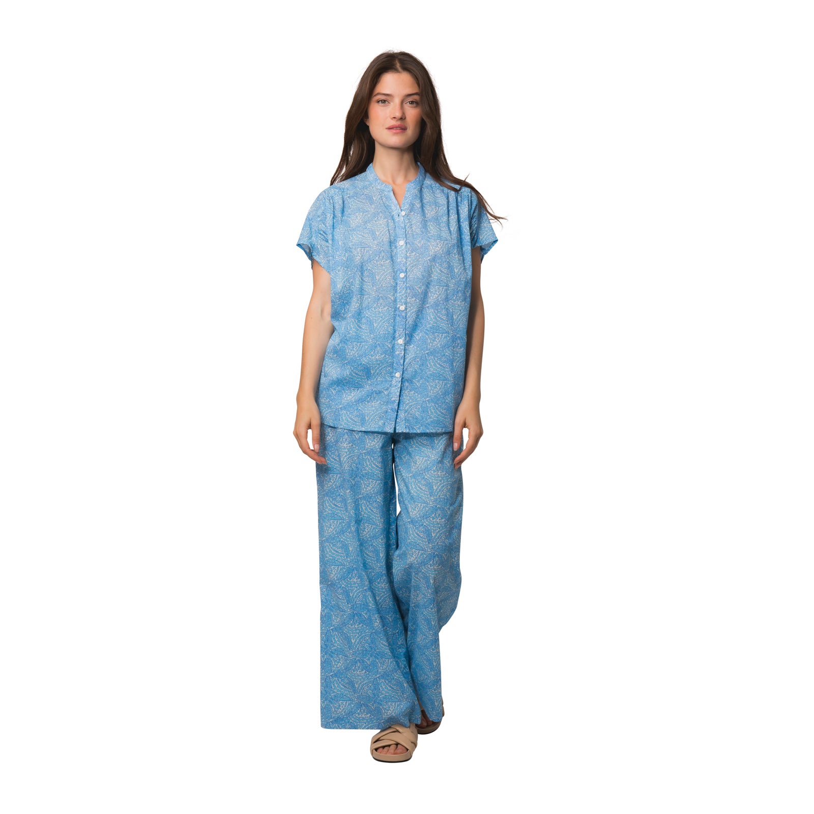 Azale Top Iranja 100% Coton - Blue BLUE