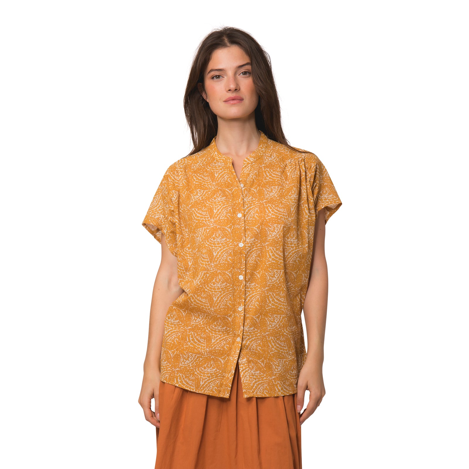 Azale Top Iranja 100% Coton - Orange ORANGE