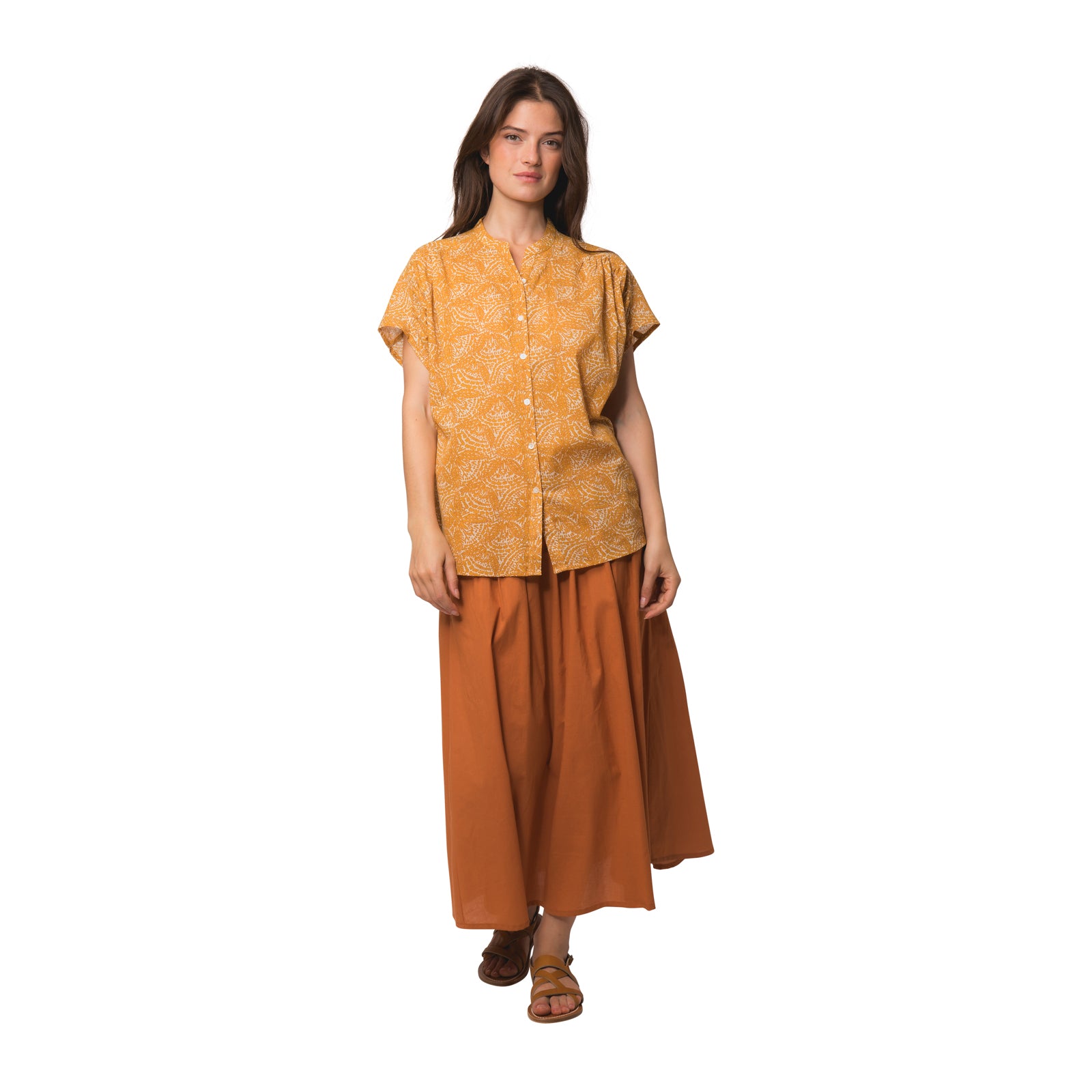 Azale Top Iranja 100% Coton - Orange ORANGE