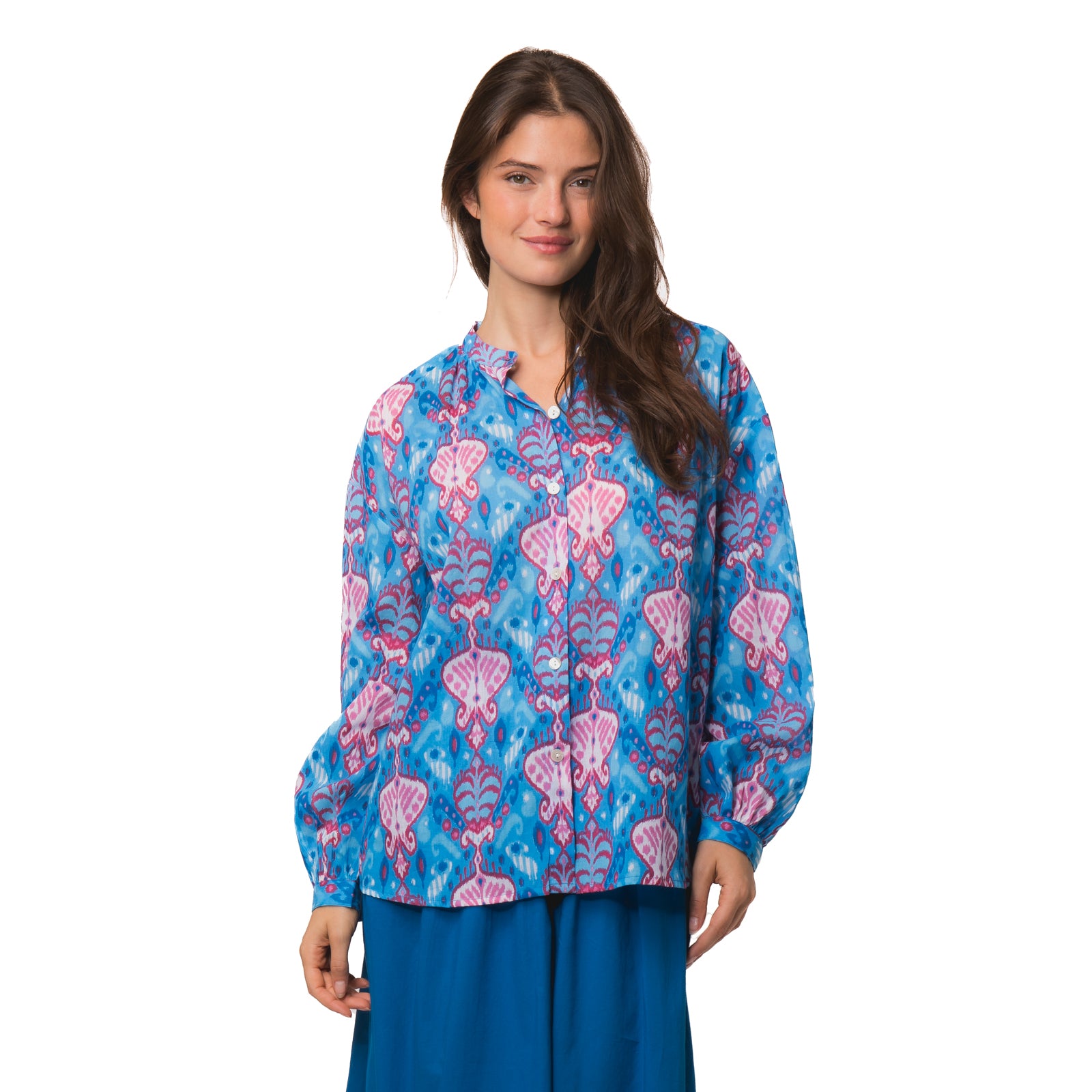 Camille Shirt Senga 100% Coton - Blue BLUE