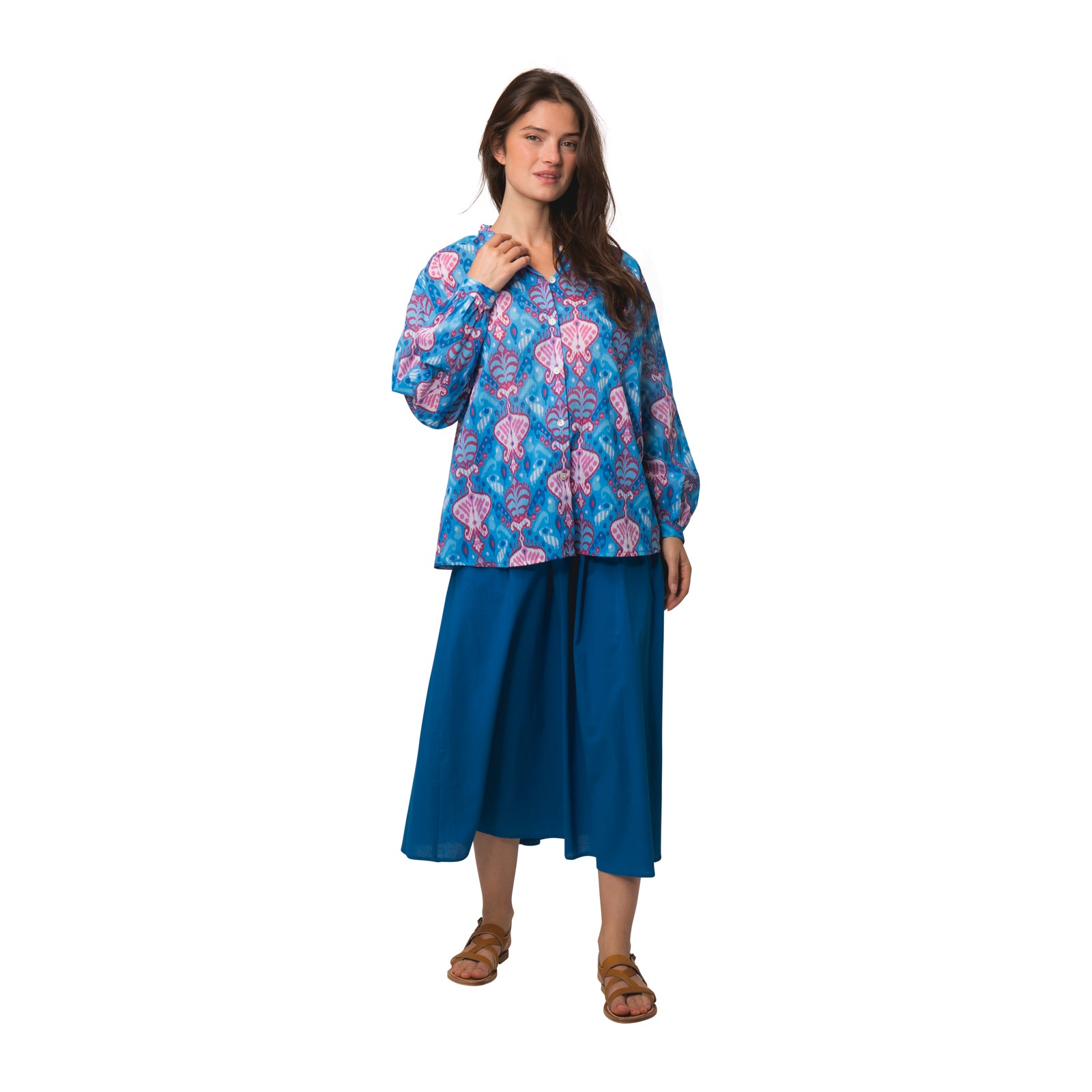 Camille Shirt Senga 100% Coton - Blue BLUE