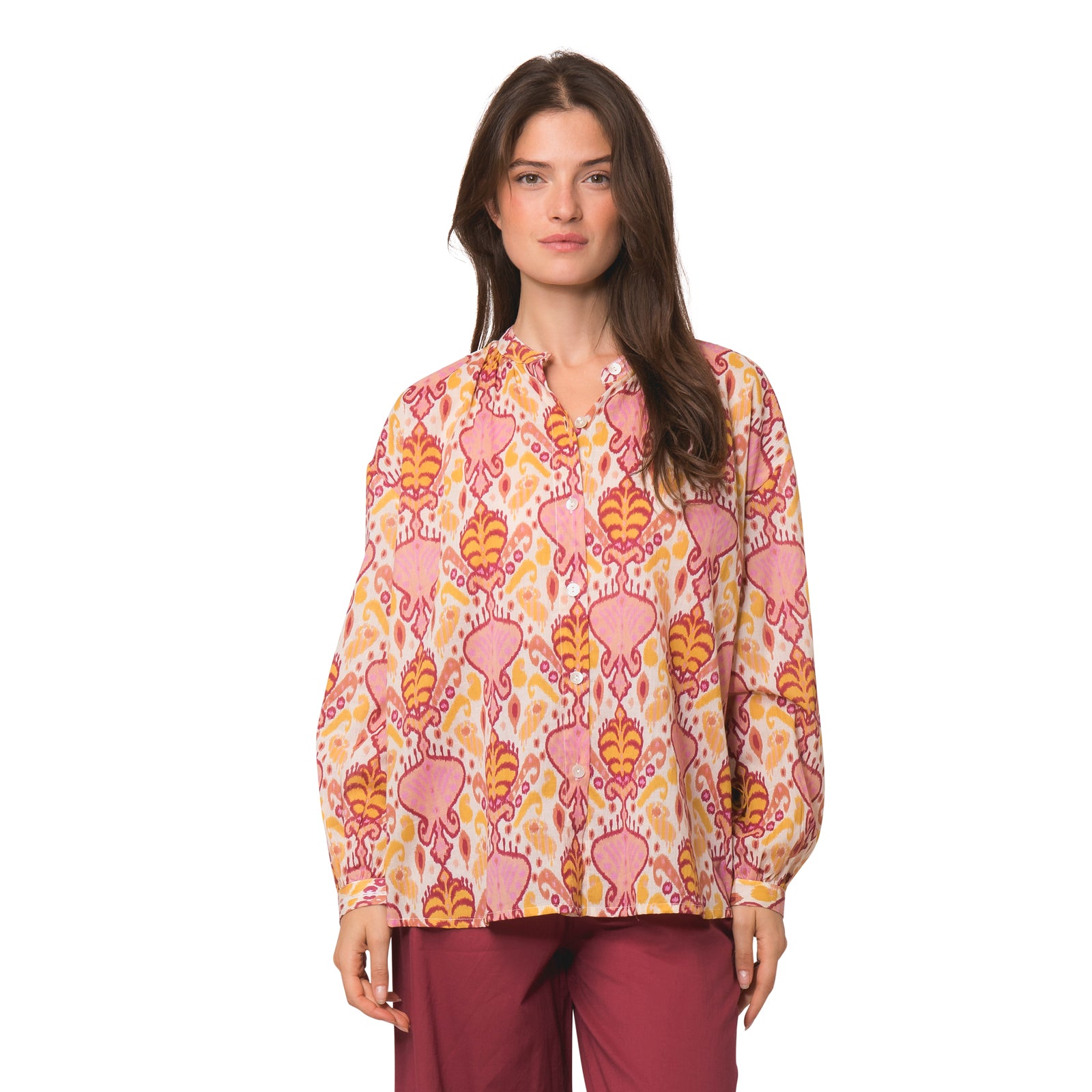 Camille Shirt Senga 100% Coton - Orange ORANGE