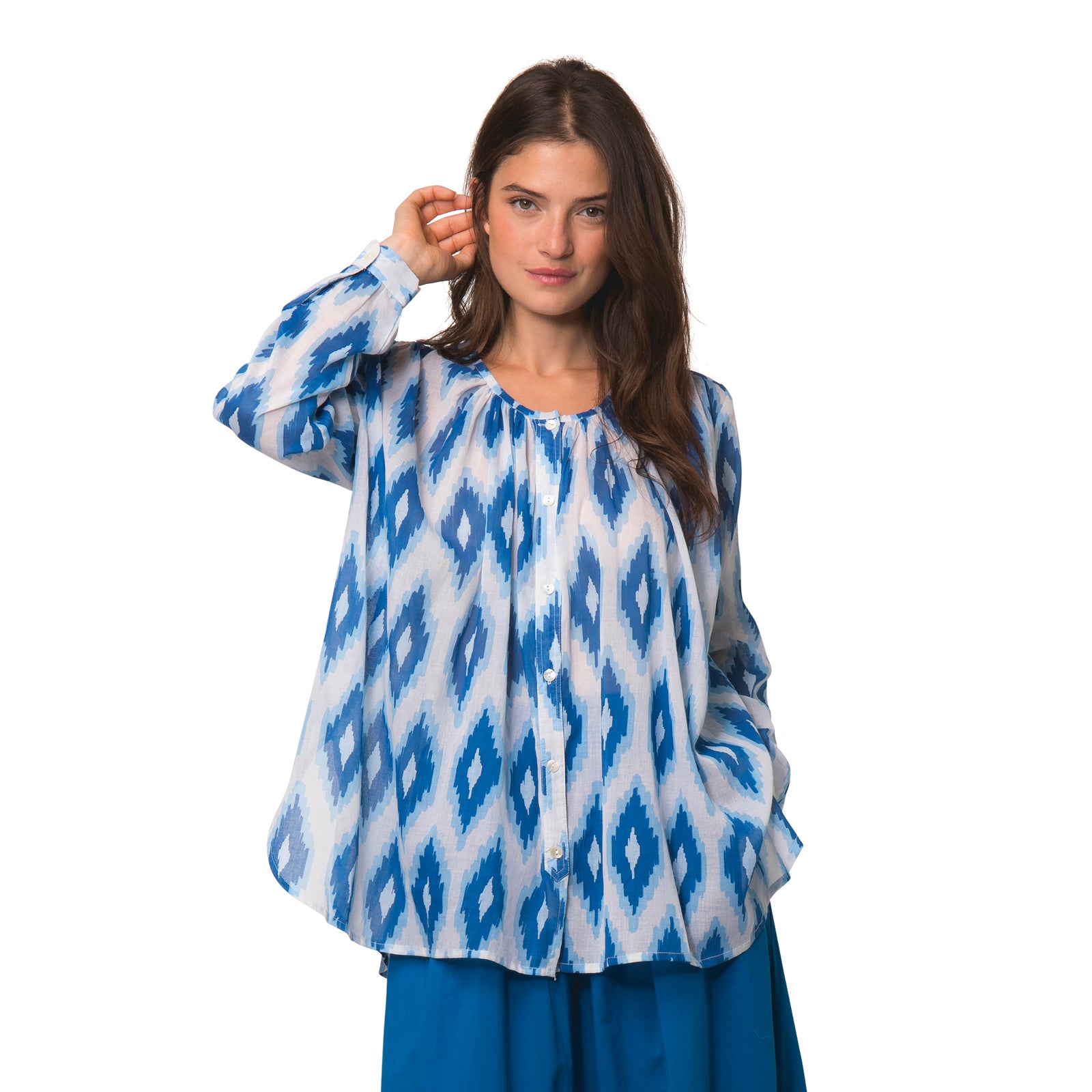 Chloe Shirt Komba 100% Coton - Blue BLUE