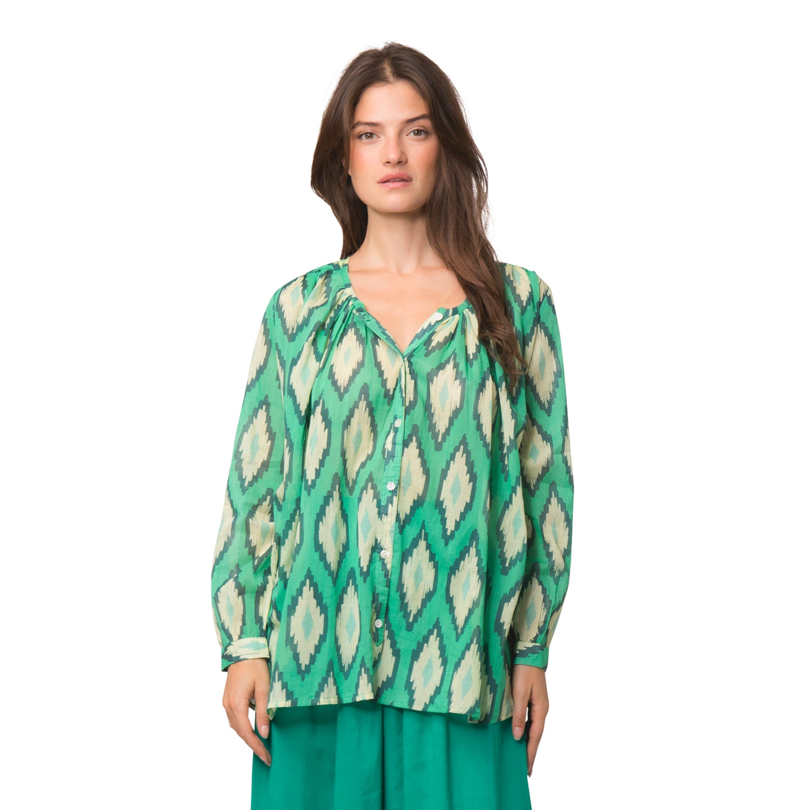 Chloe Shirt Komba 100% Coton - Green GREEN