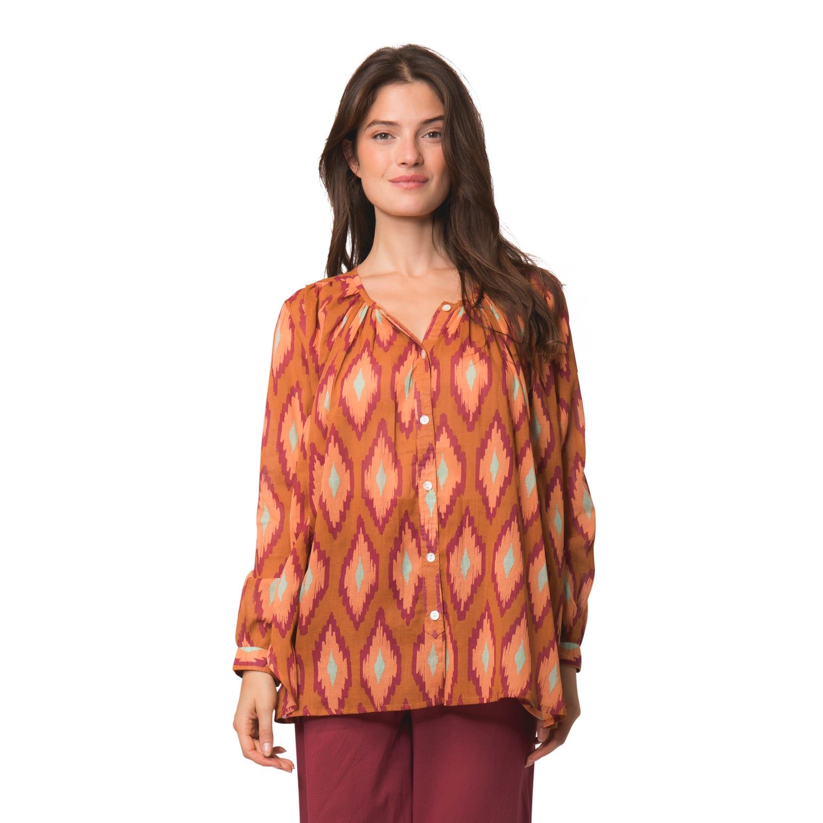 Chloe Shirt Komba 100% Coton - Orange ORANGE