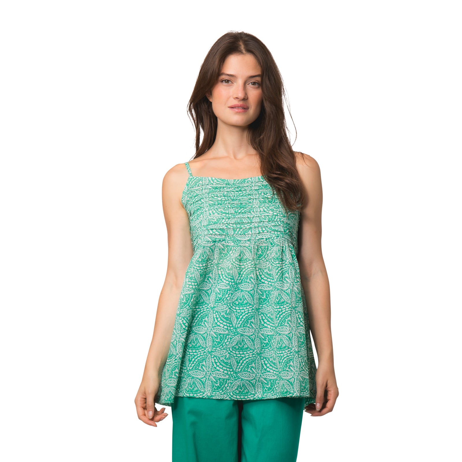 Lena Top Iranja 100% Coton - Green GREEN