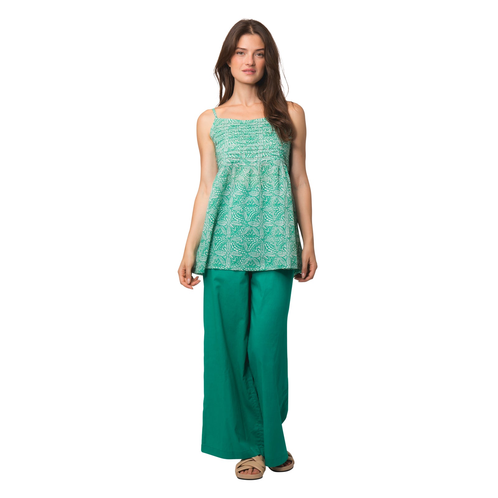 Lena Top Iranja 100% Coton - Green GREEN