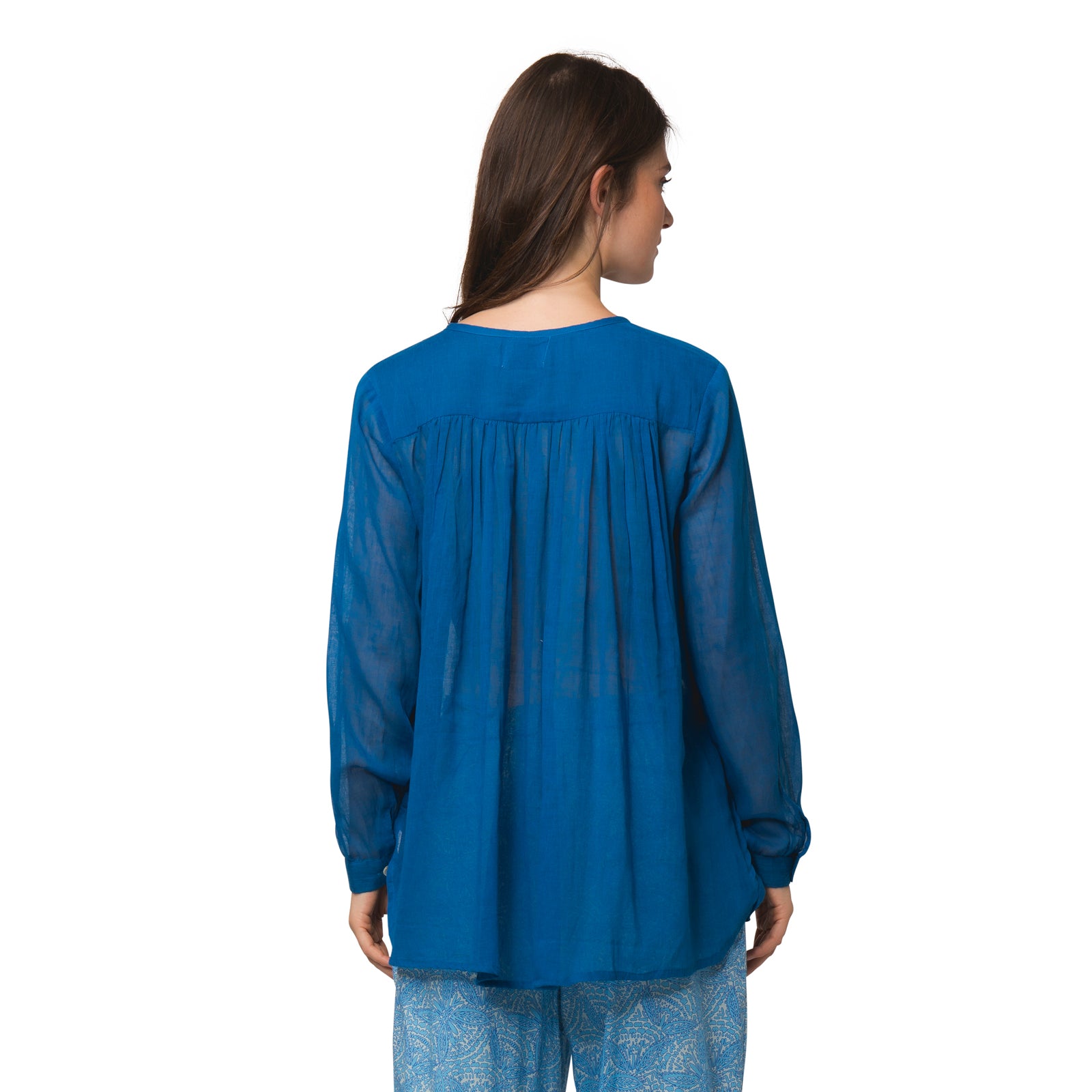 Chloe Shirt S.color 100% Coton - Blue BLUE