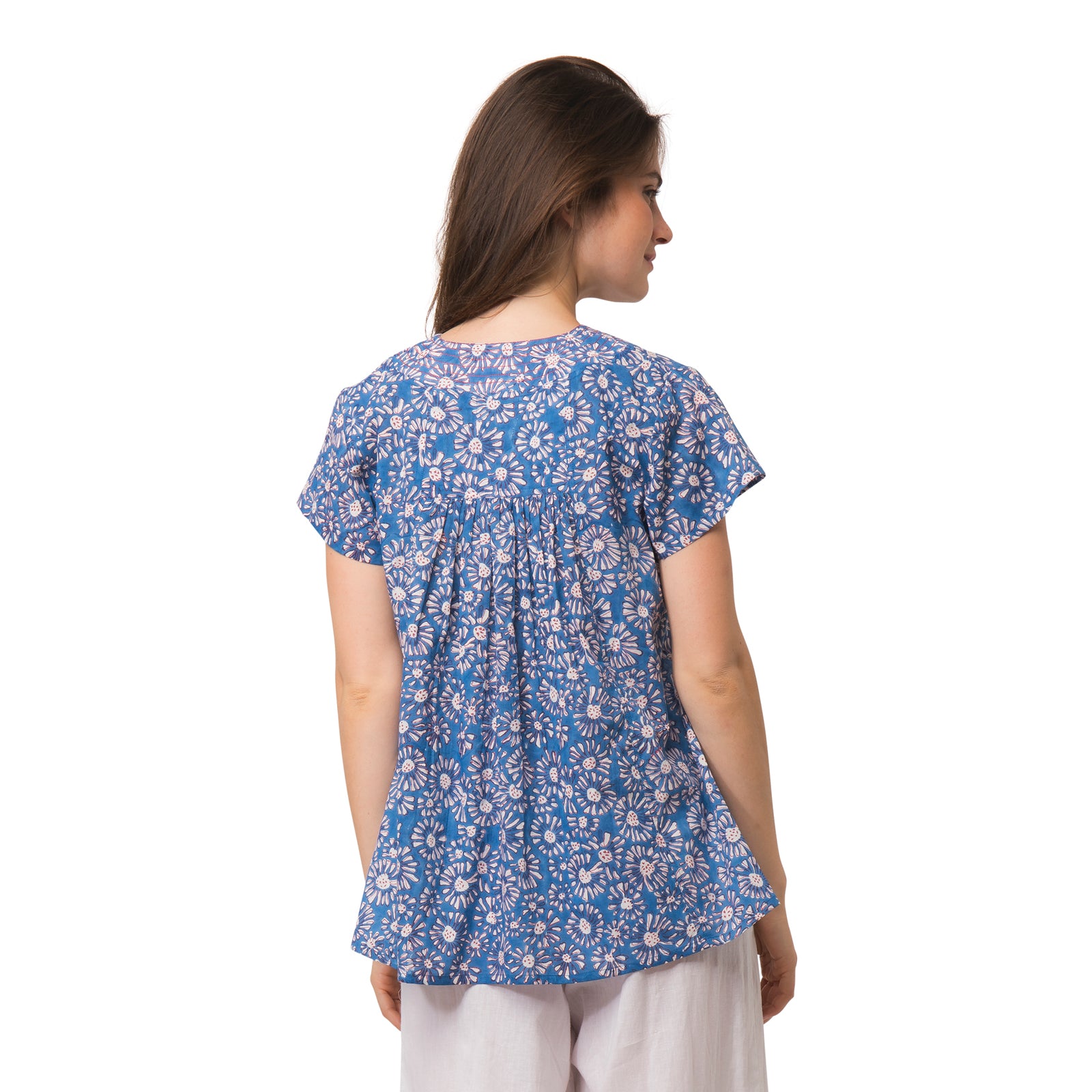 Iris Top Aster 100% Organic Cotton - Blue BLUE