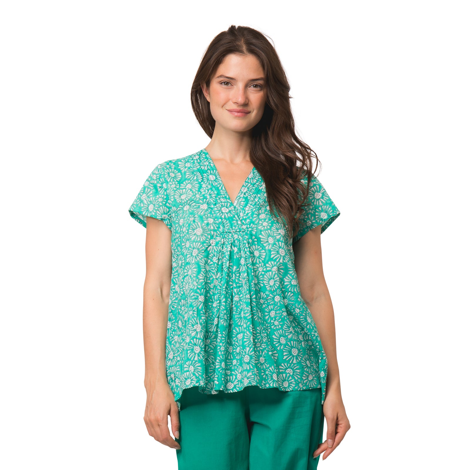 Iris Top Aster 100% Organic Cotton - Green GREEN