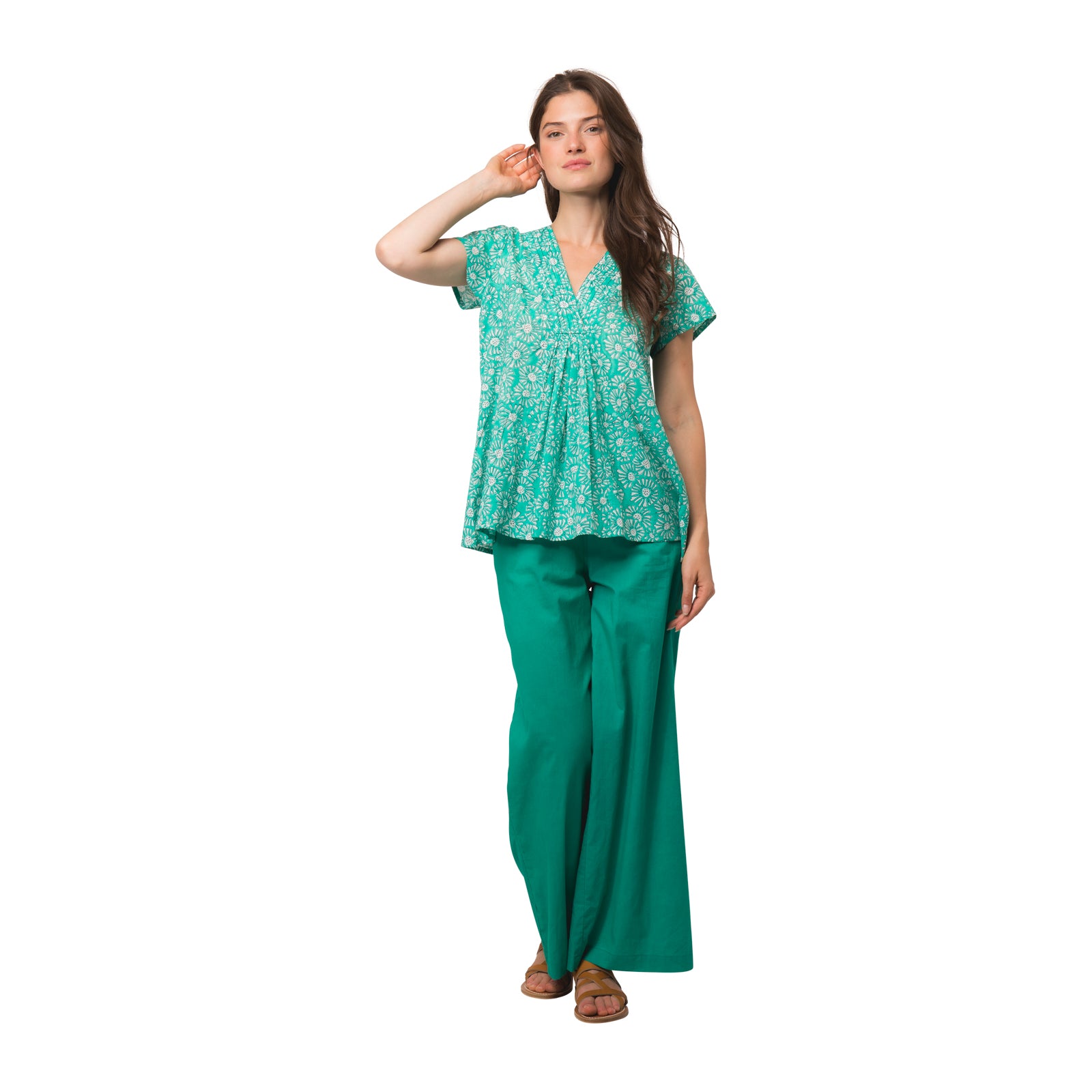 Iris Top Aster 100% Organic Cotton - Green GREEN